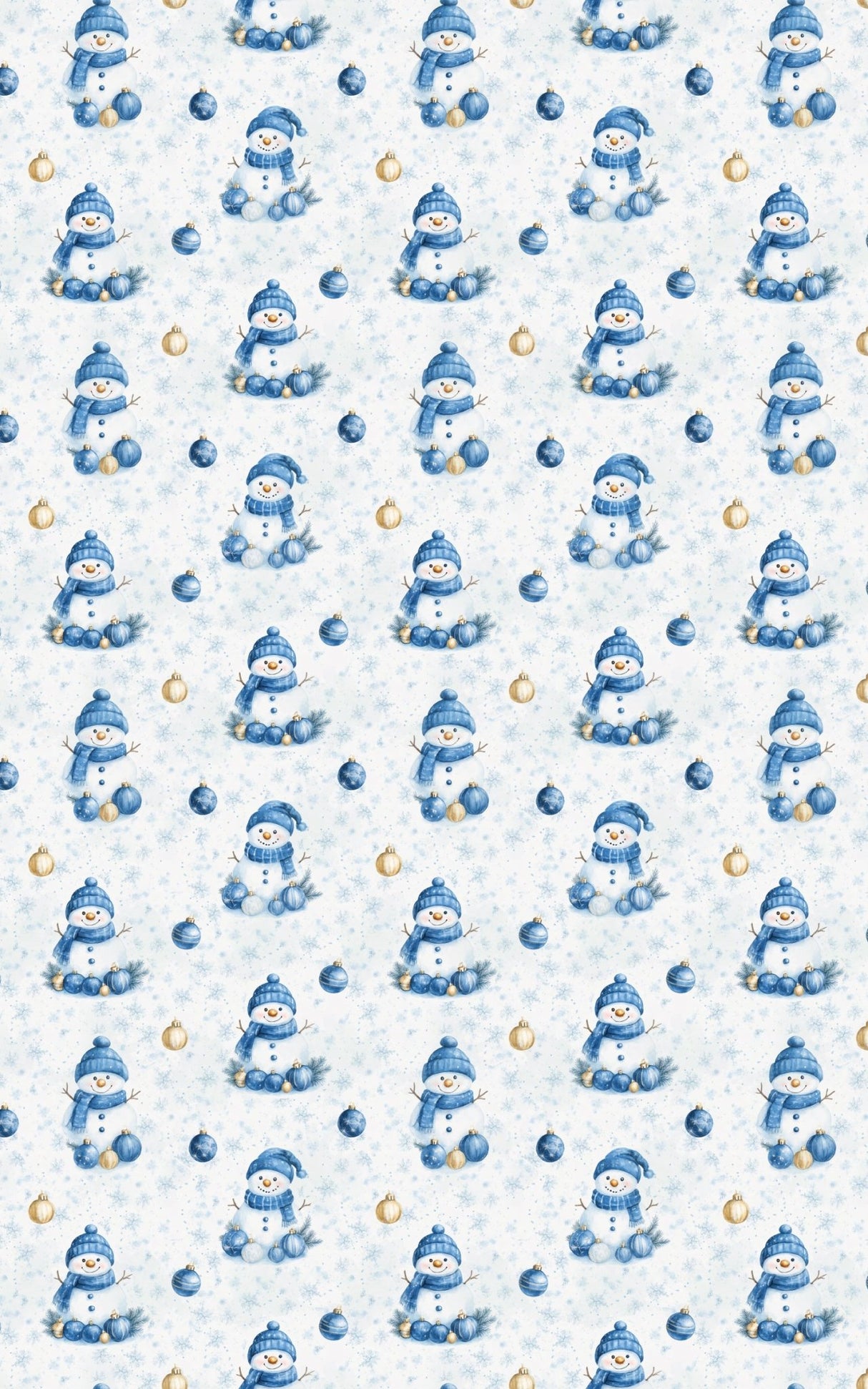 Bluebell Snowman - London Penny Gift Wrap