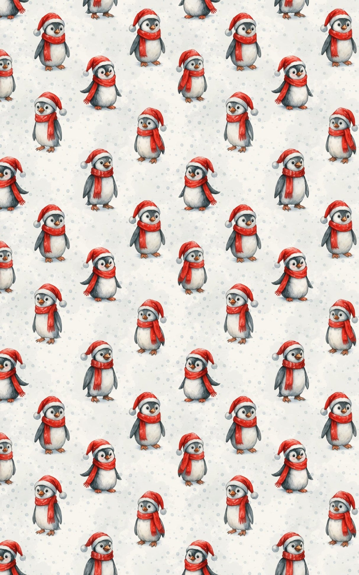 Christmas Penguin Parade - London Penny Gift Wrap