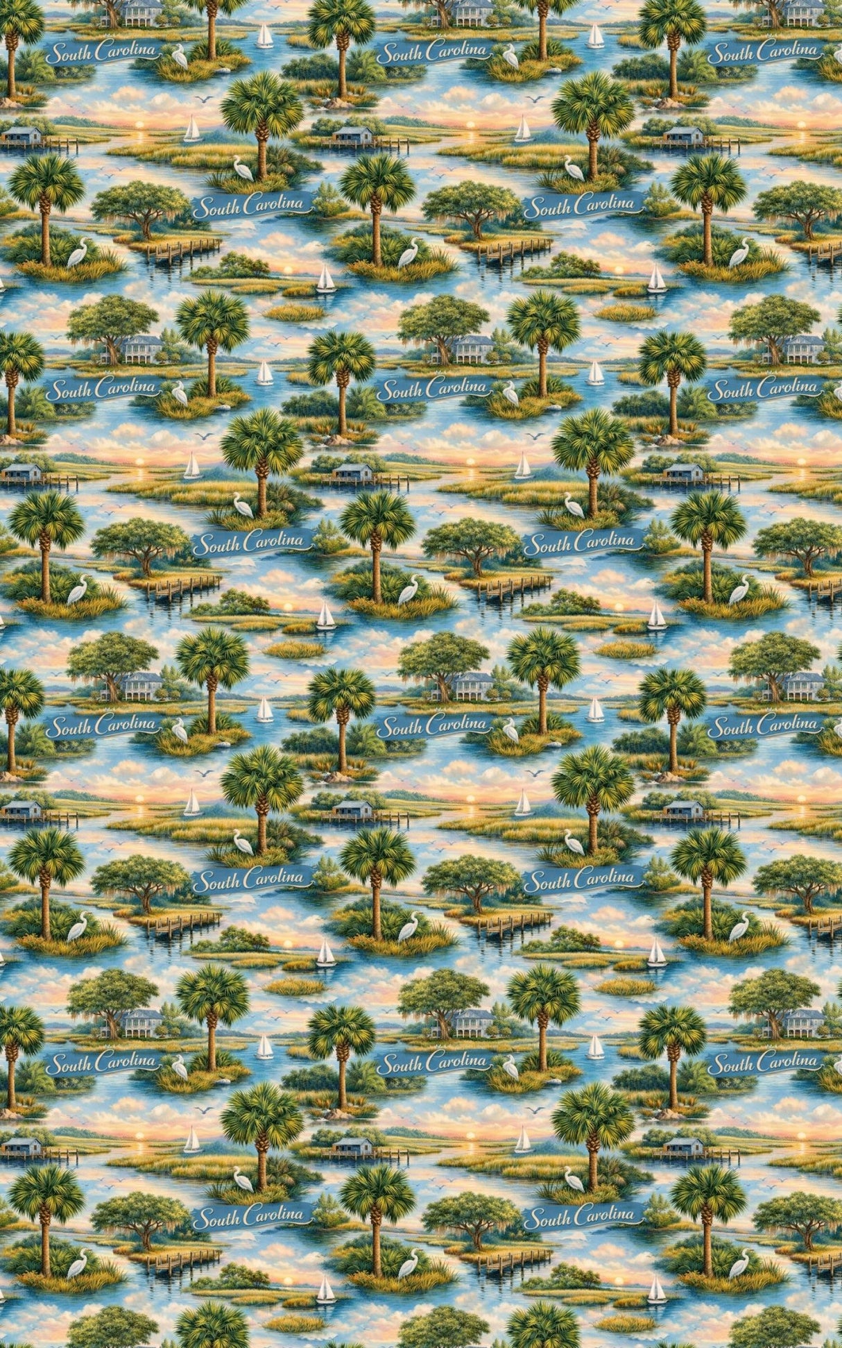 South Carolina Lowcountry Grace - London Penny Gift Wrap