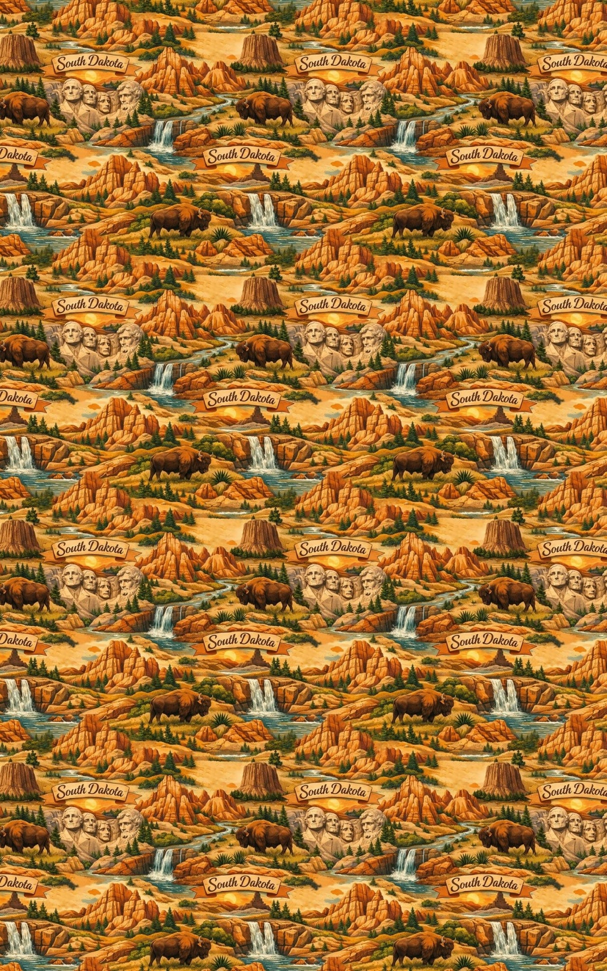 South Dakota Badlands Beauty - London Penny Gift Wrap