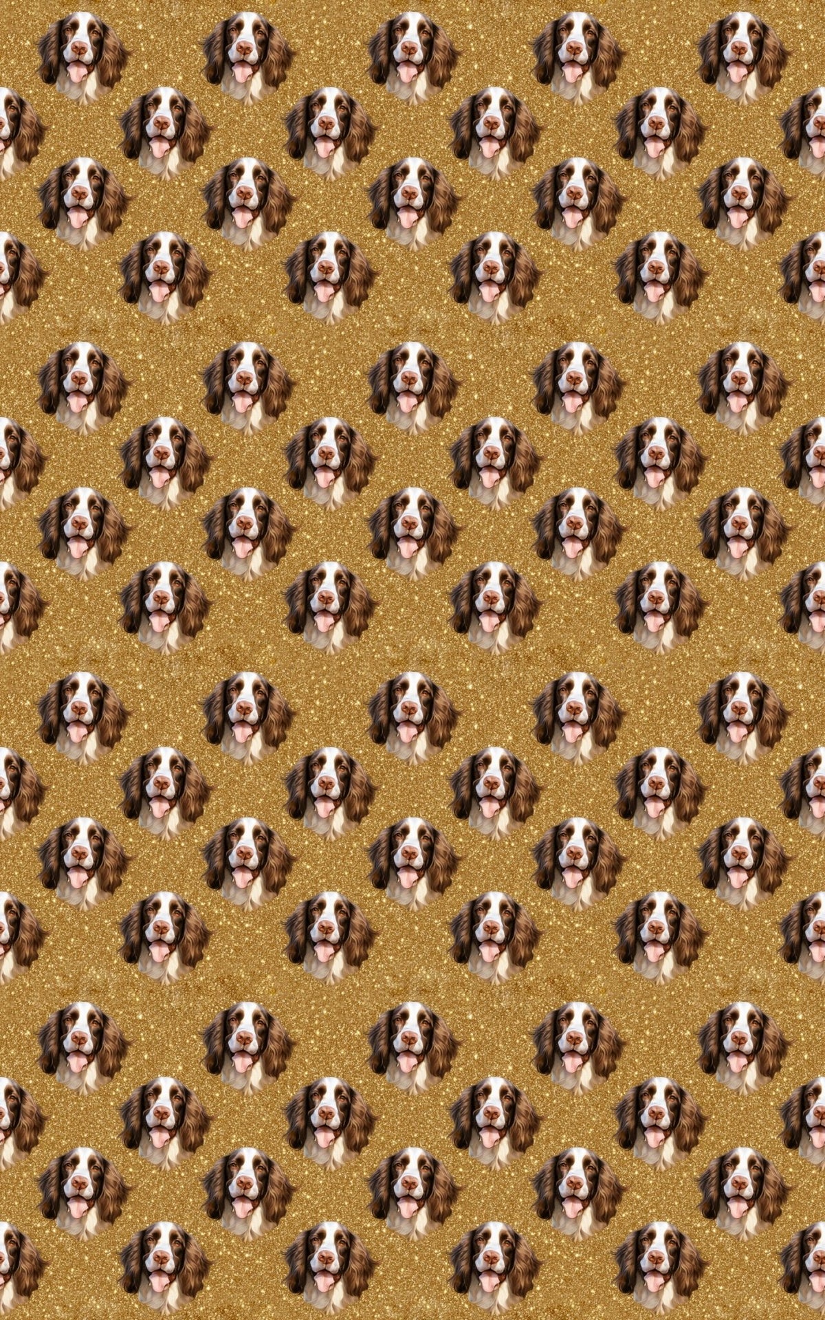 Spaniel Sparkle Plaid - London Penny Gift Wrap