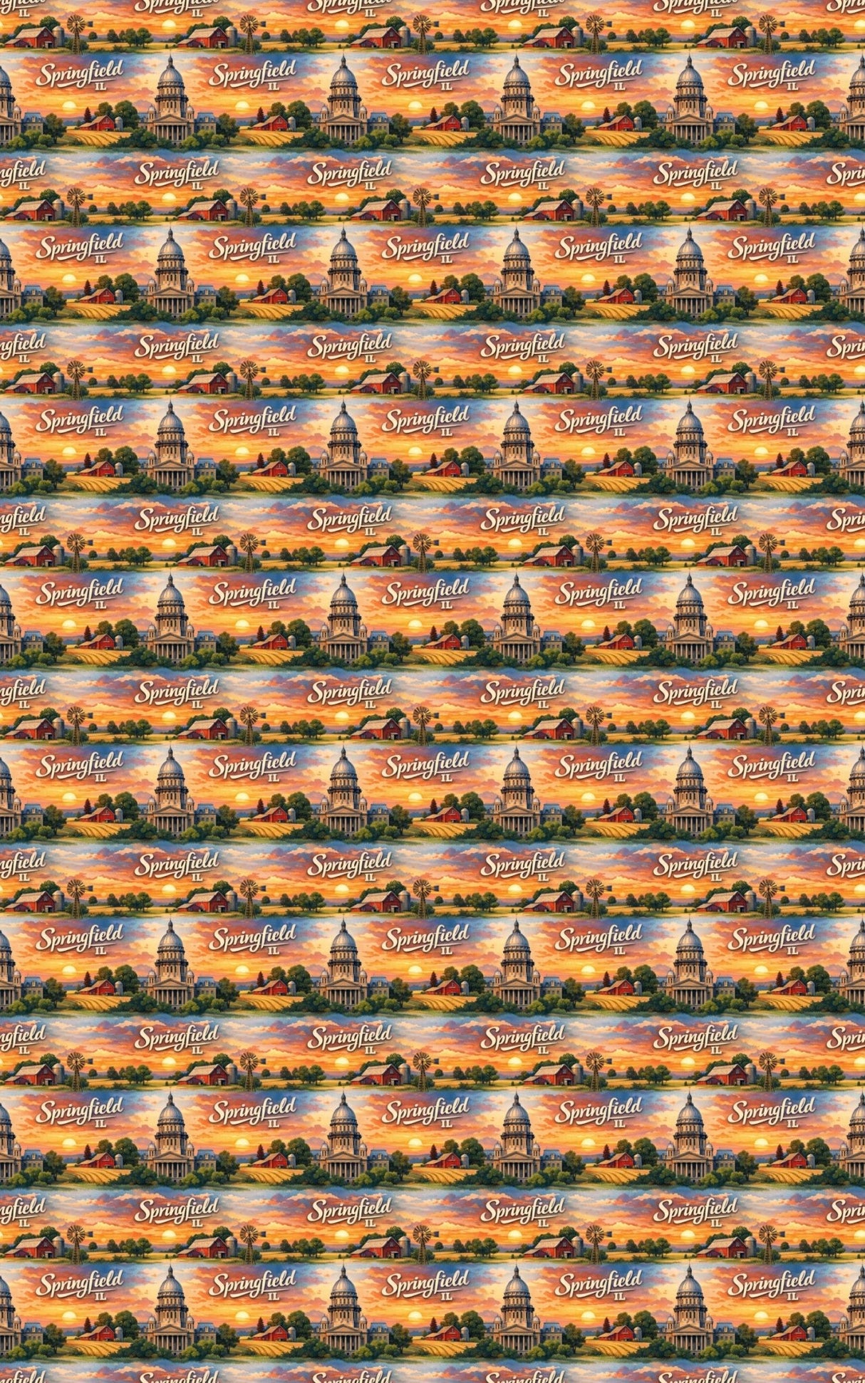 Springfield IL Lincoln Legacy - London Penny Gift Wrap