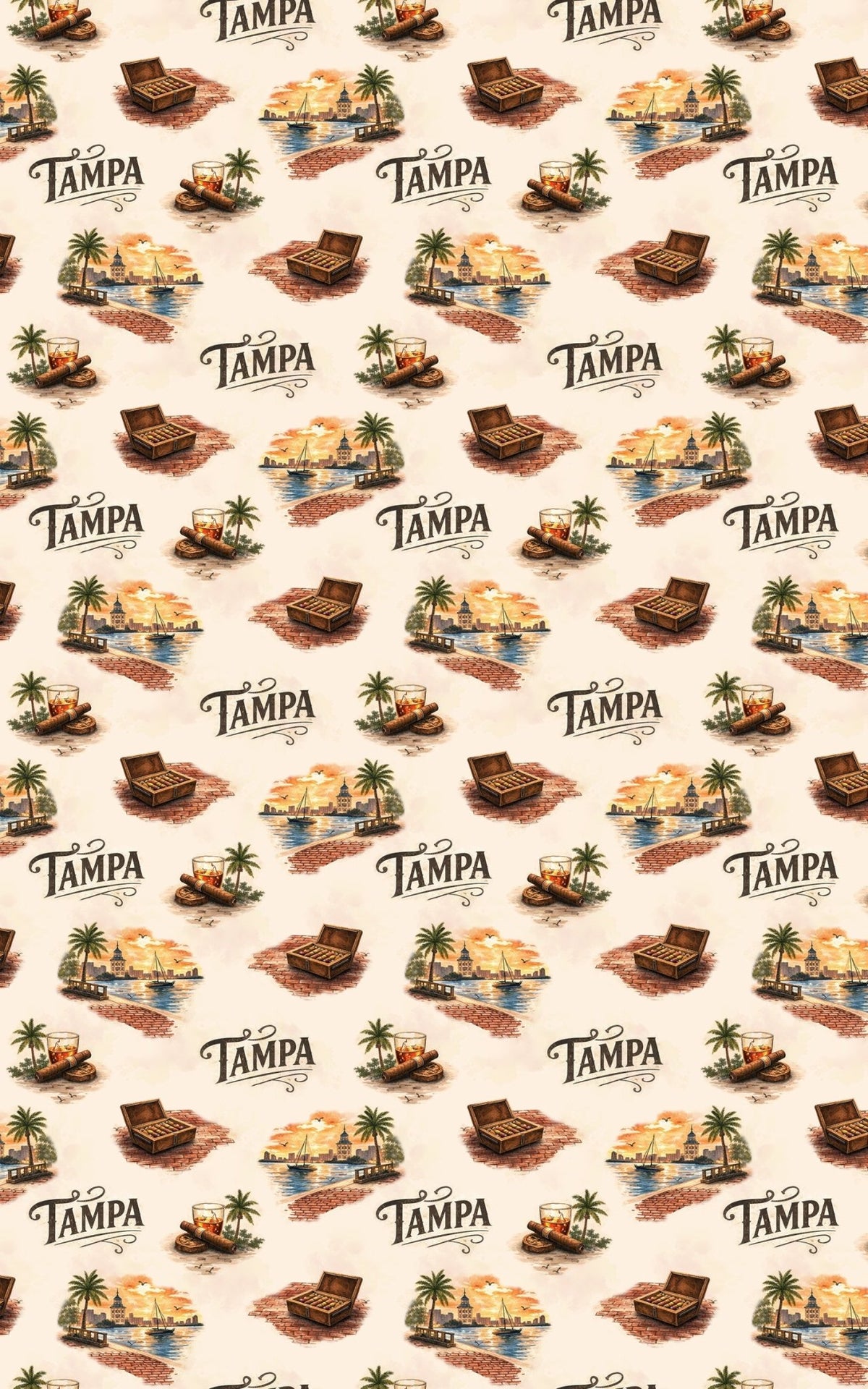 Tampa Historic Ybor Nights - London Penny Gift Wrap