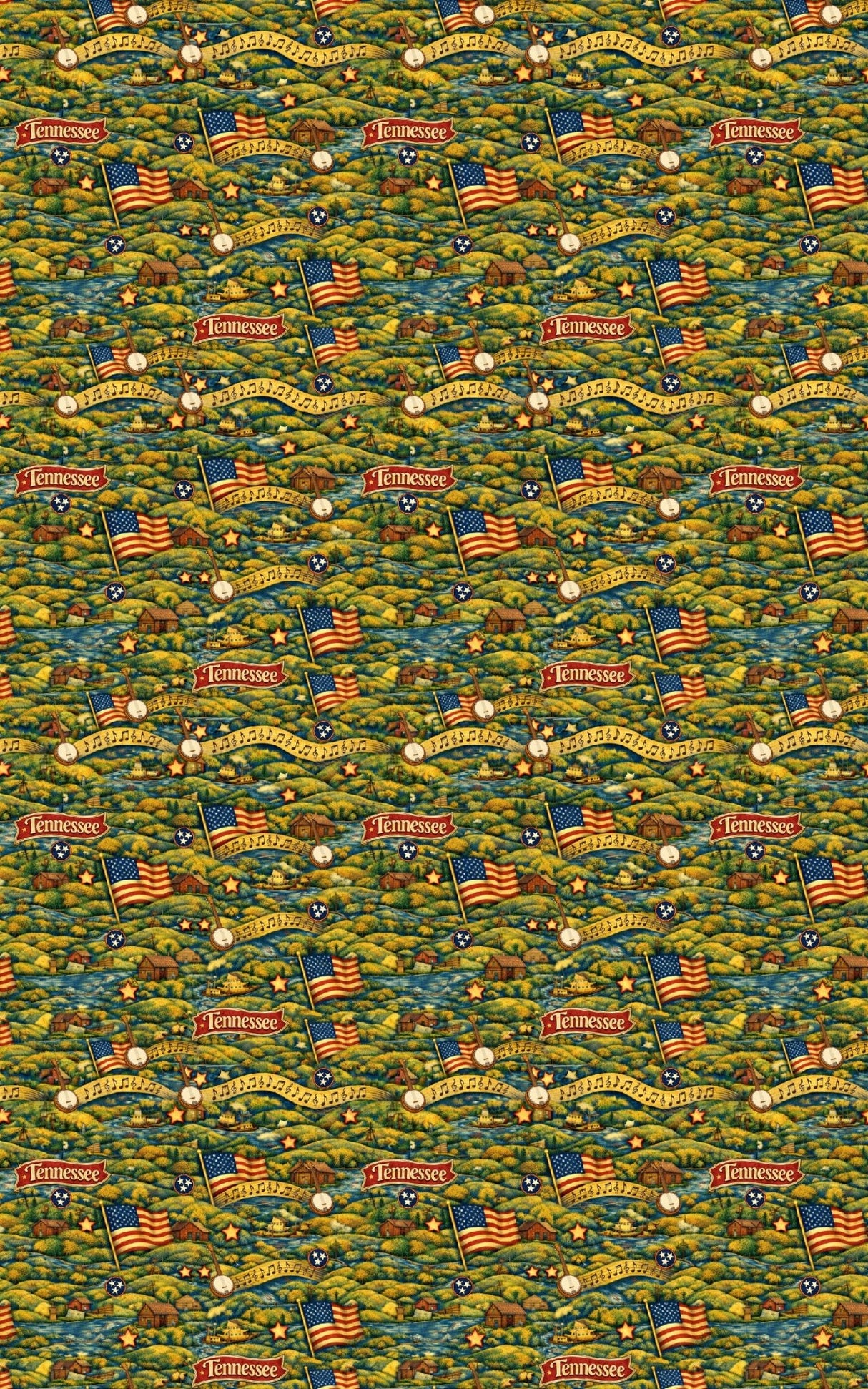 Tennessee Appalachian Harmony - London Penny Gift Wrap