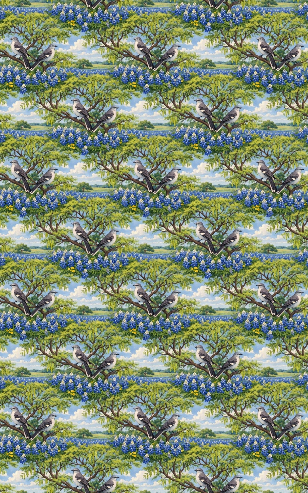 Texas Flora & Fauna - London Penny Gift Wrap