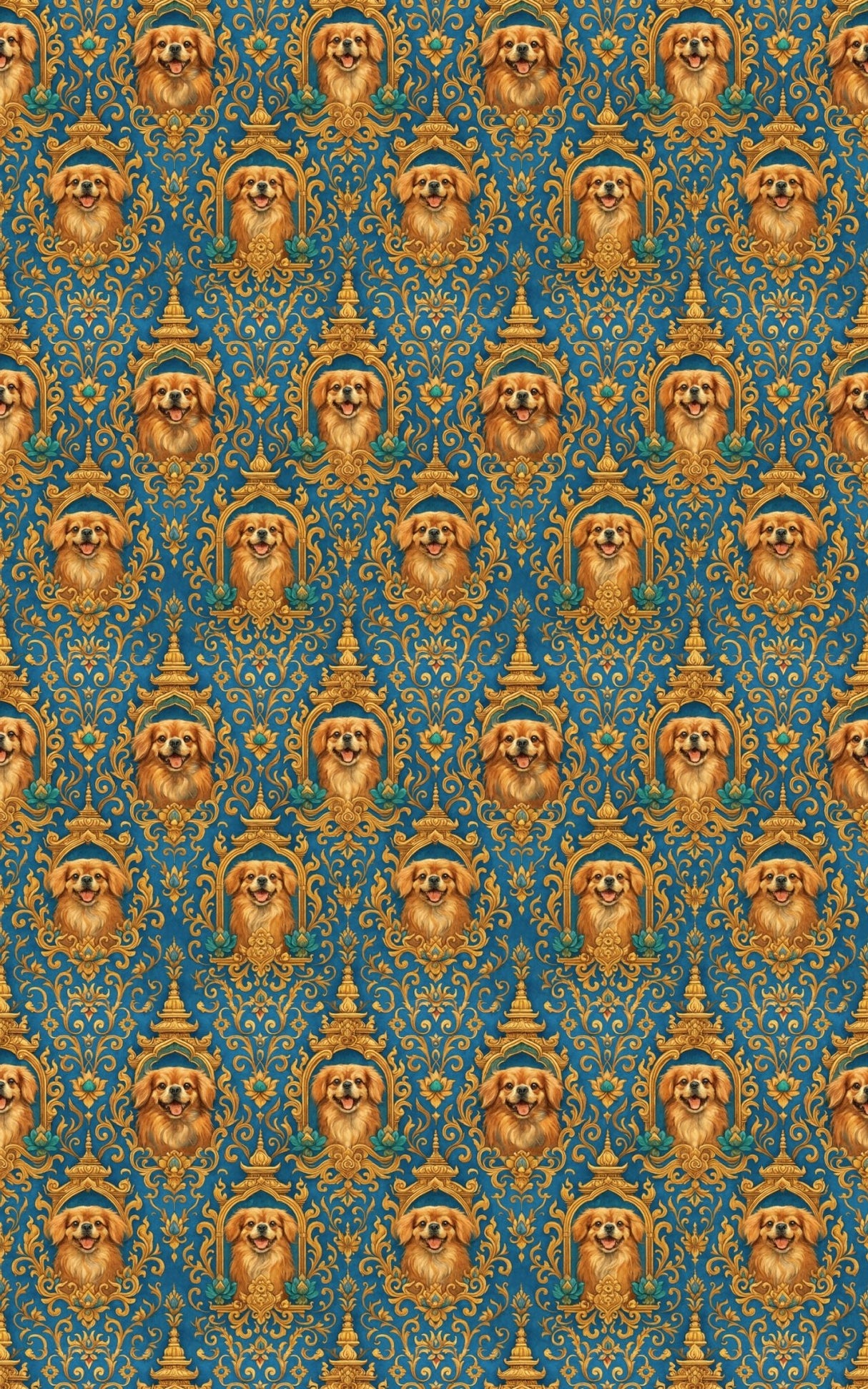 Tibetan Temple Tapestry - London Penny Gift Wrap