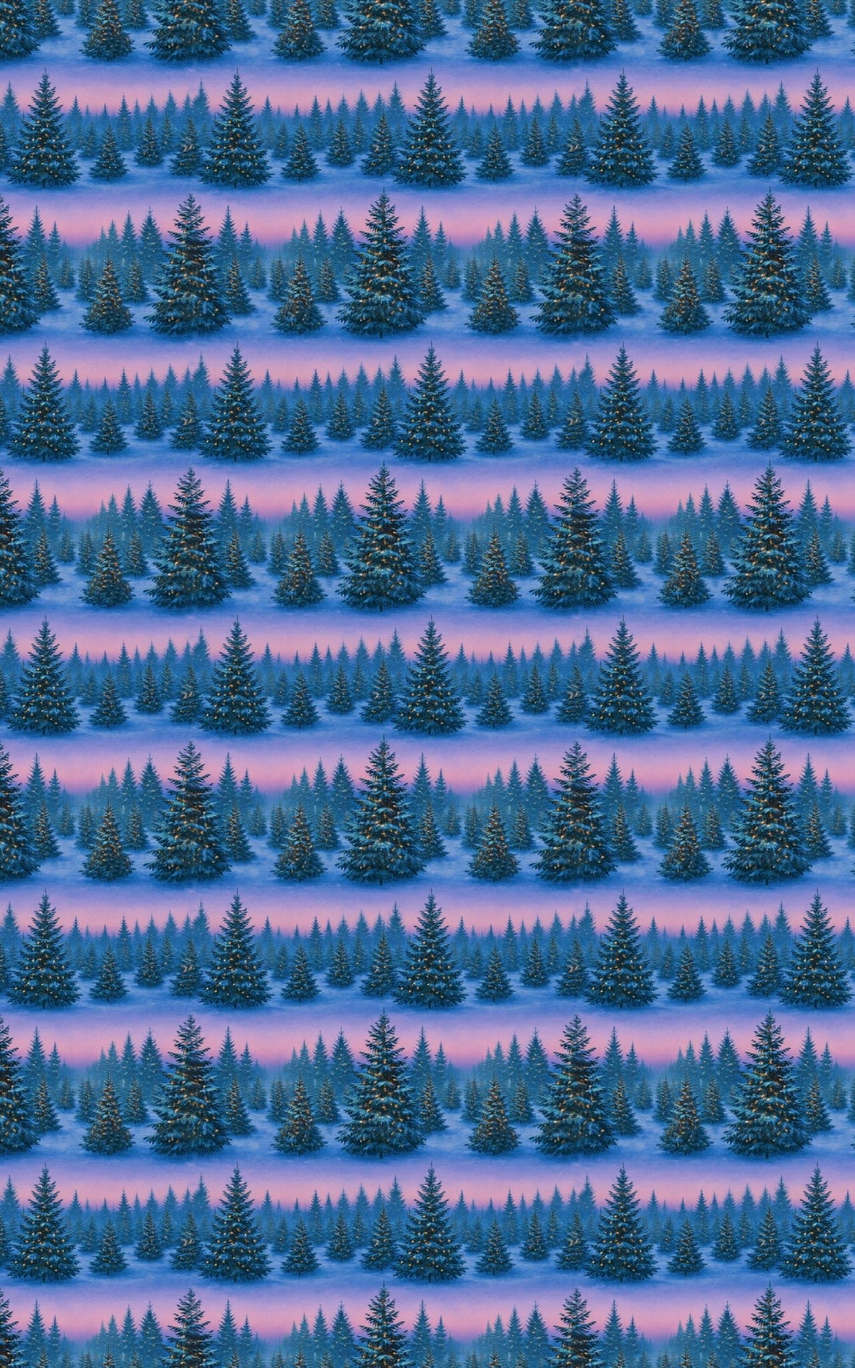 Tree Farm Dusk - London Penny Gift Wrap