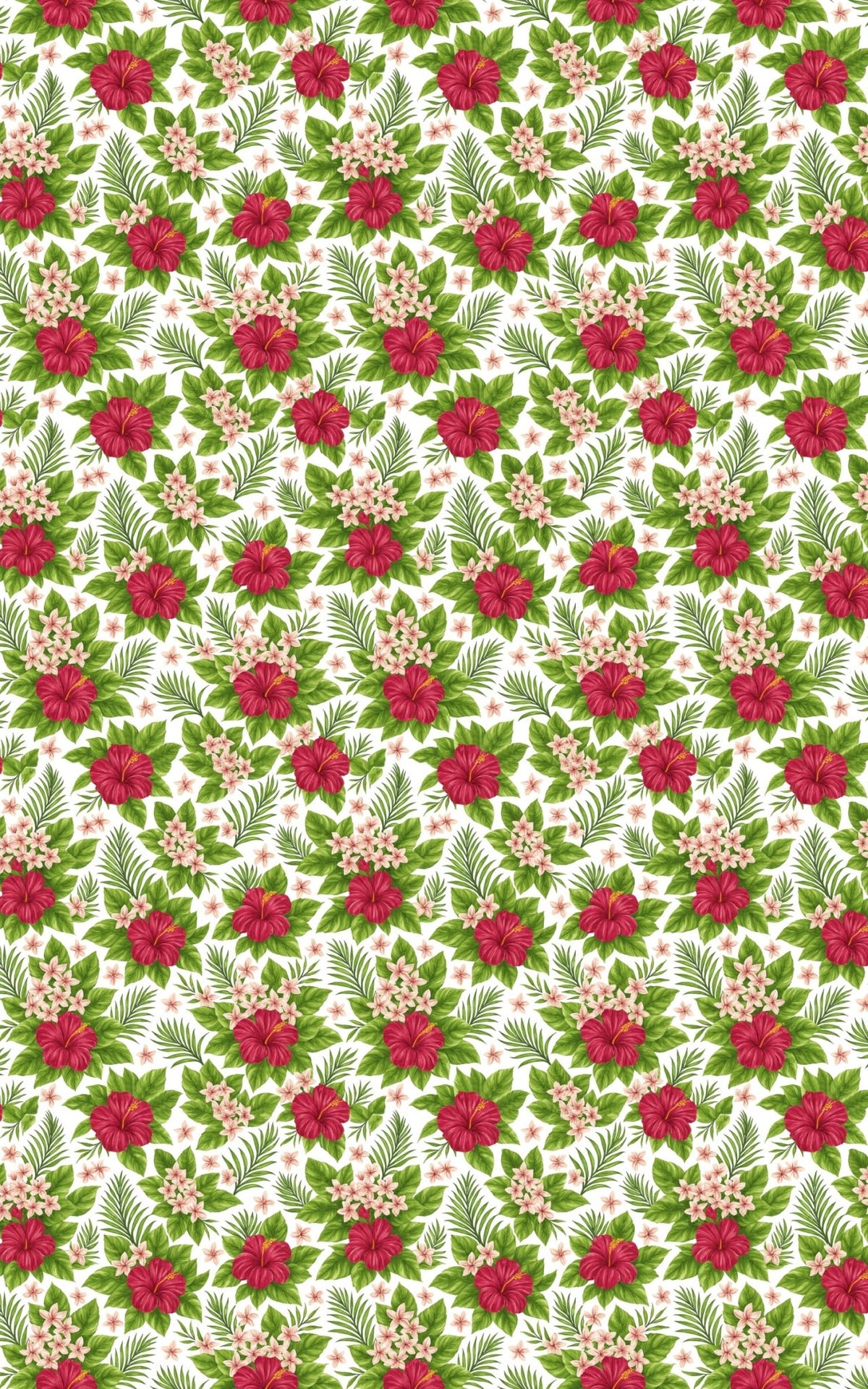 Tropical Hibiscus Oasis - London Penny Gift Wrap