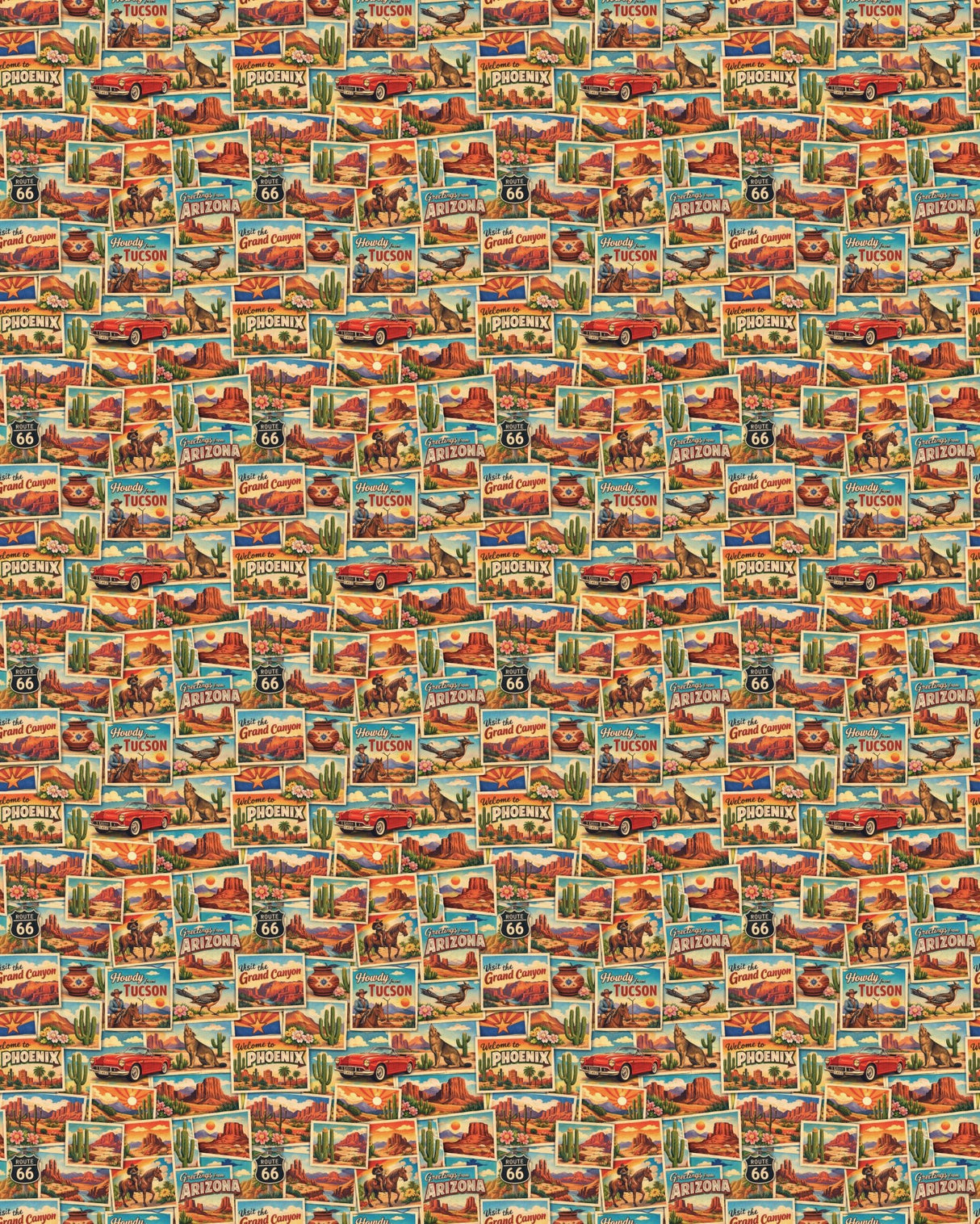 Arizona Postcard Memories Sherpa Blanket - London Penny Gift Wrap