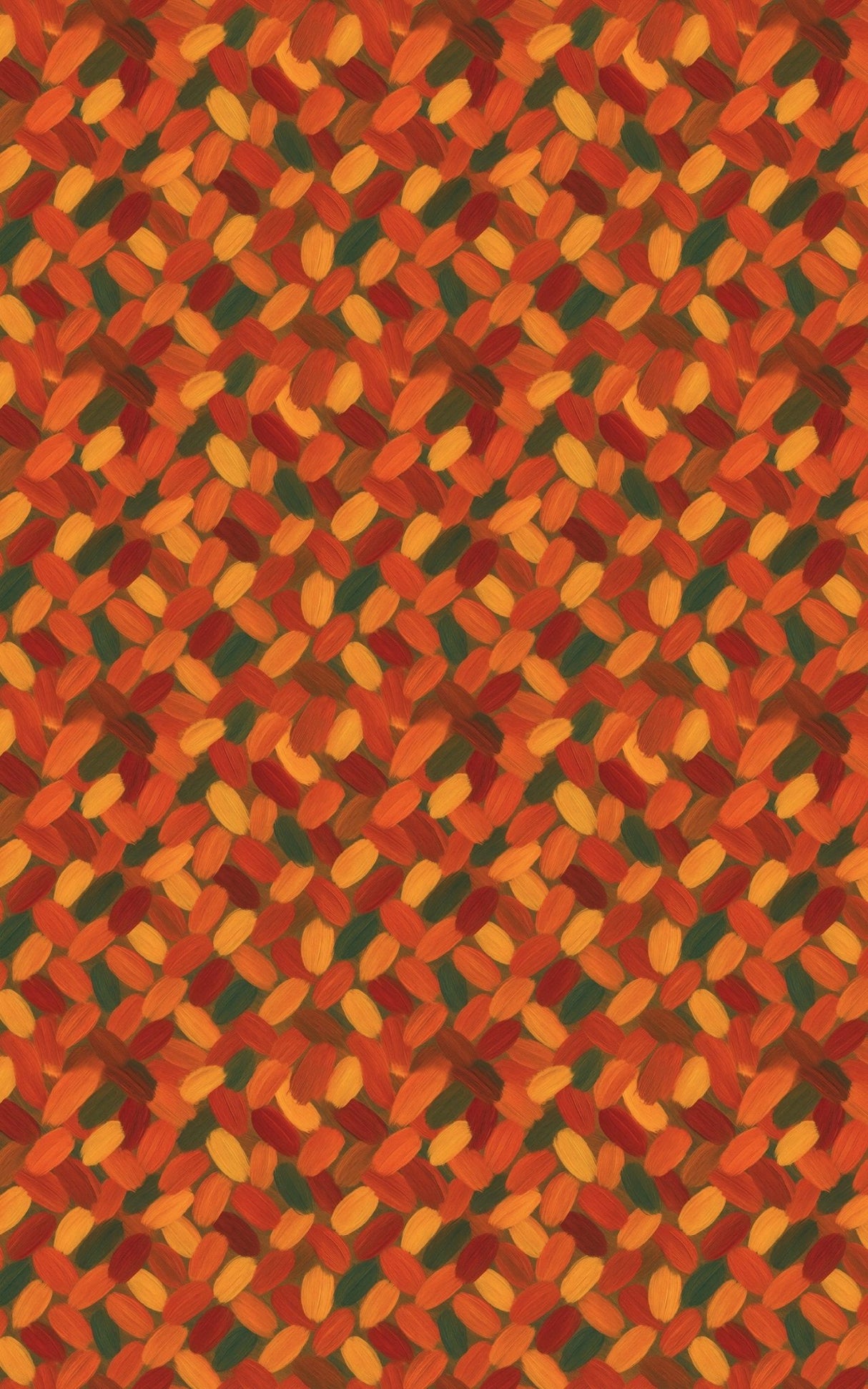 Warm Autumn Brushstrokes - London Penny Gift Wrap