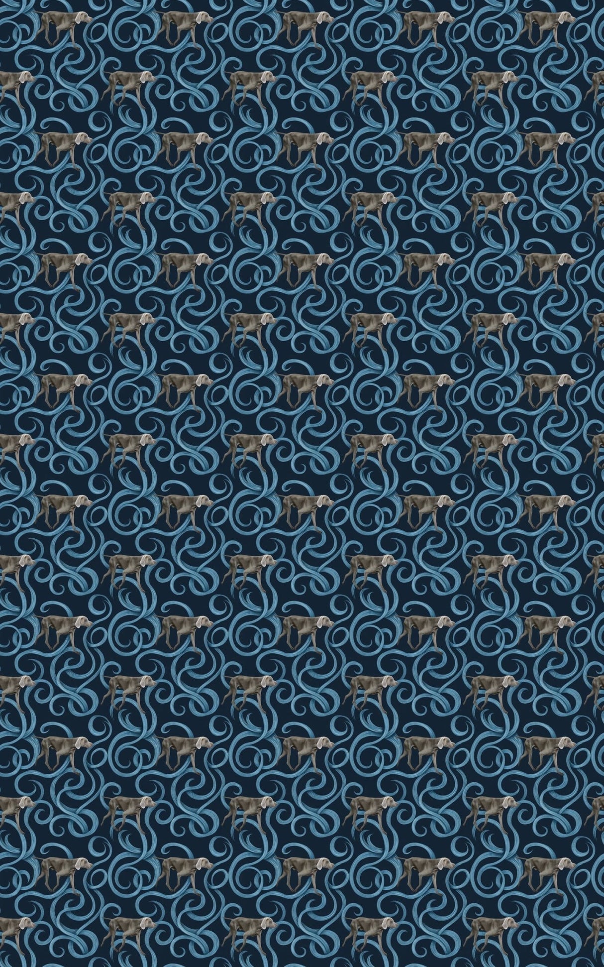 Weimaraner Whirl - London Penny Gift Wrap