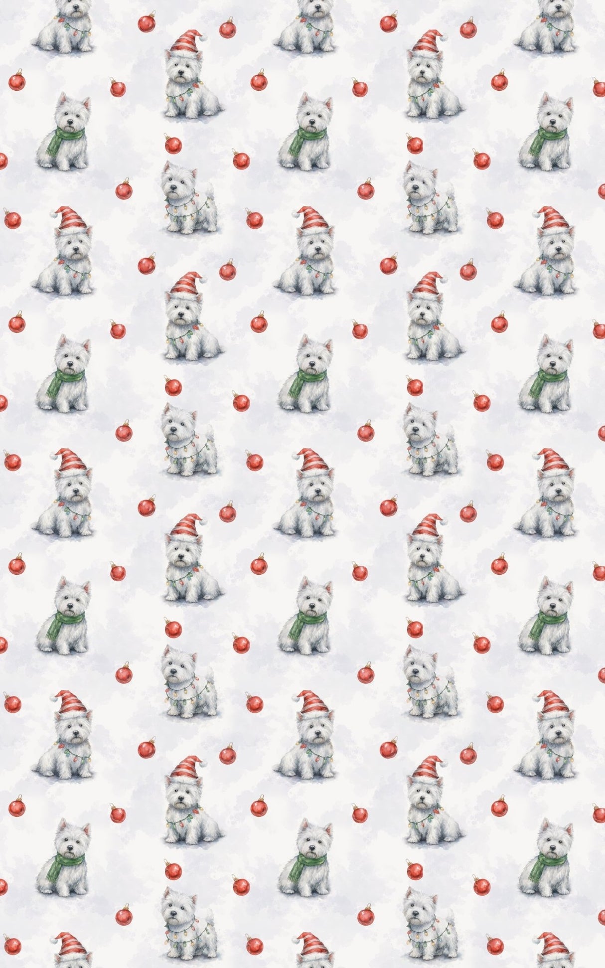 Merry Little Westie - London Penny Gift Wrap
