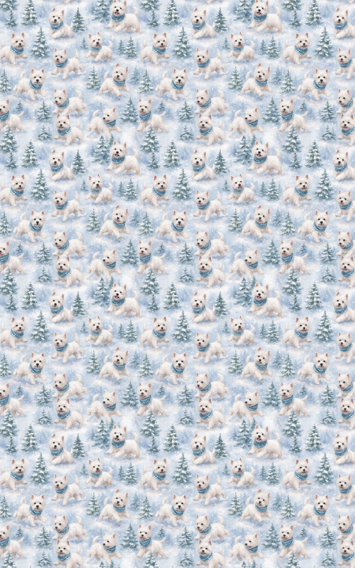 Westie Winter Wonderland - London Penny Gift Wrap