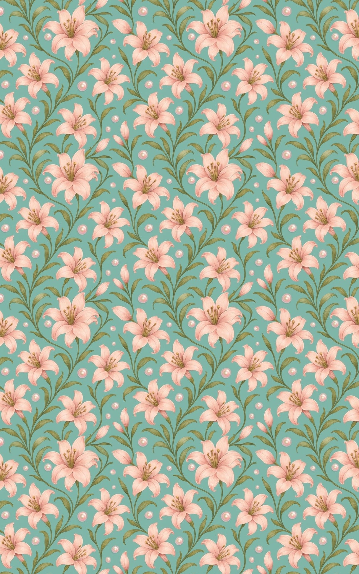 Whispering Lilies - London Penny Gift Wrap