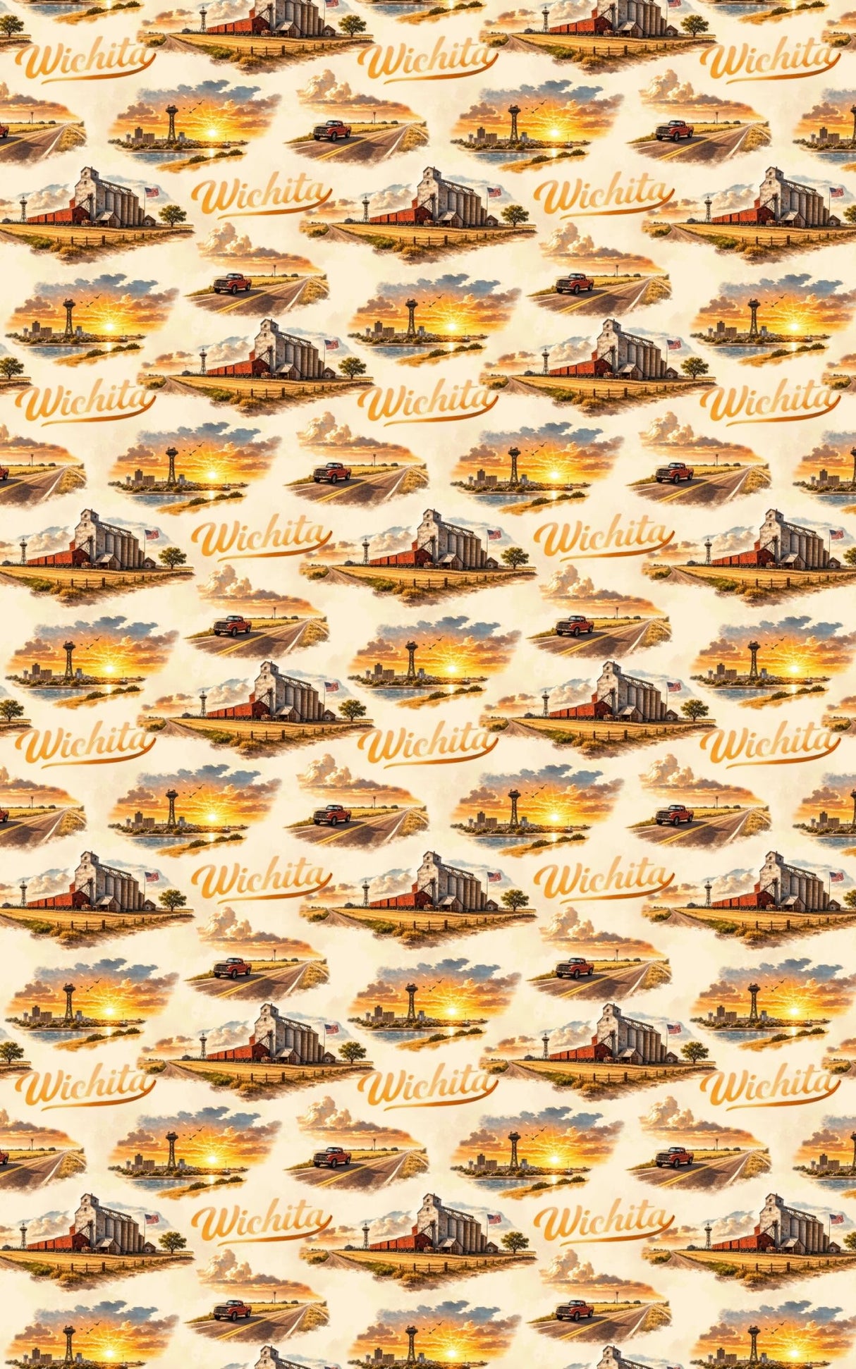 Wichita Heartland Vintage - London Penny Gift Wrap