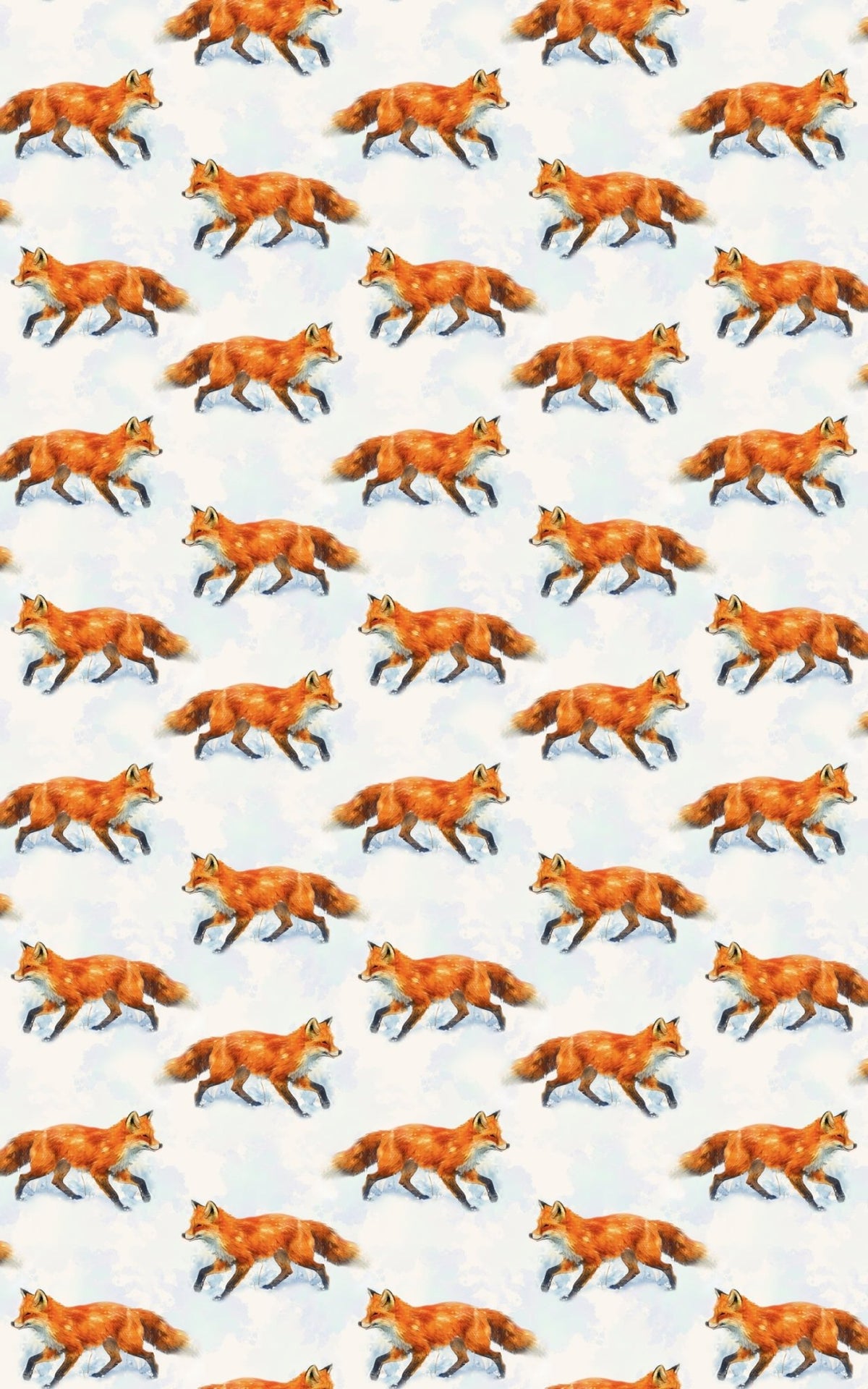 Winter Fox Tales - London Penny Gift Wrap