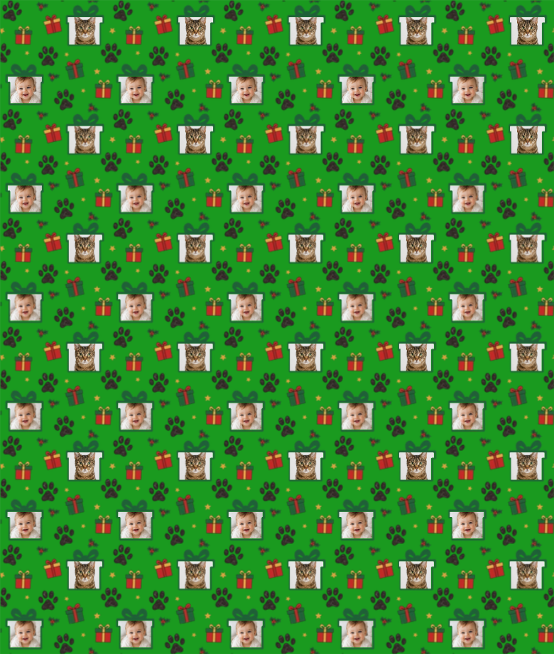 Personalized Paws & Presents Wrapping Paper | Custom Gift Wrap