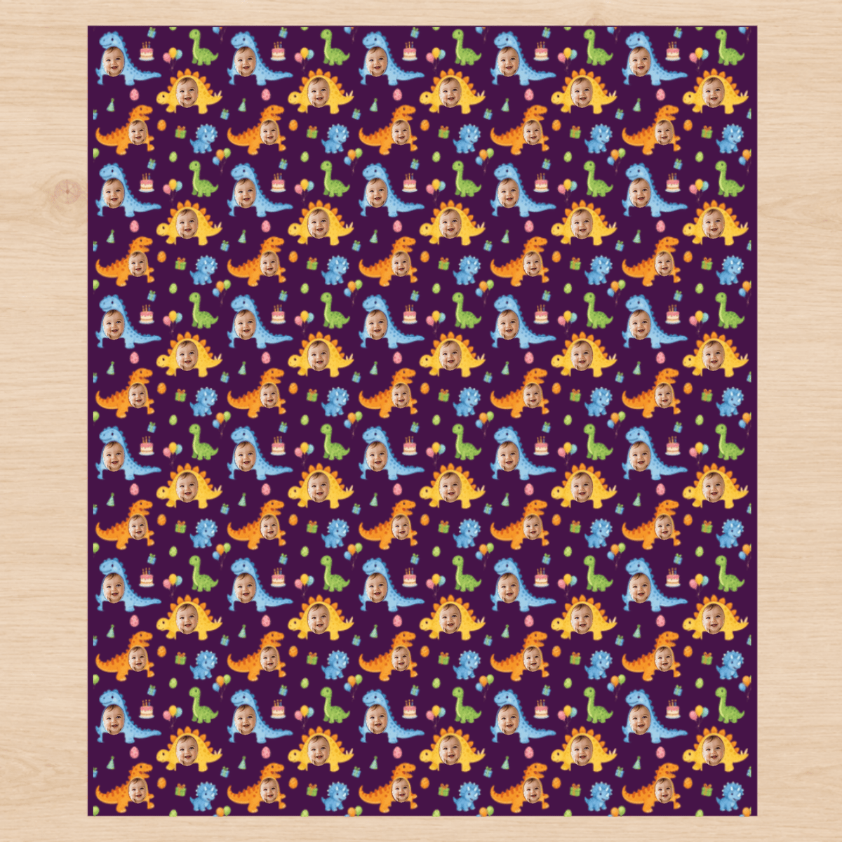 Personalized Roarsome Birthday Wrapping Paper | Custom Gift Wrap - London Penny Gift Wrap