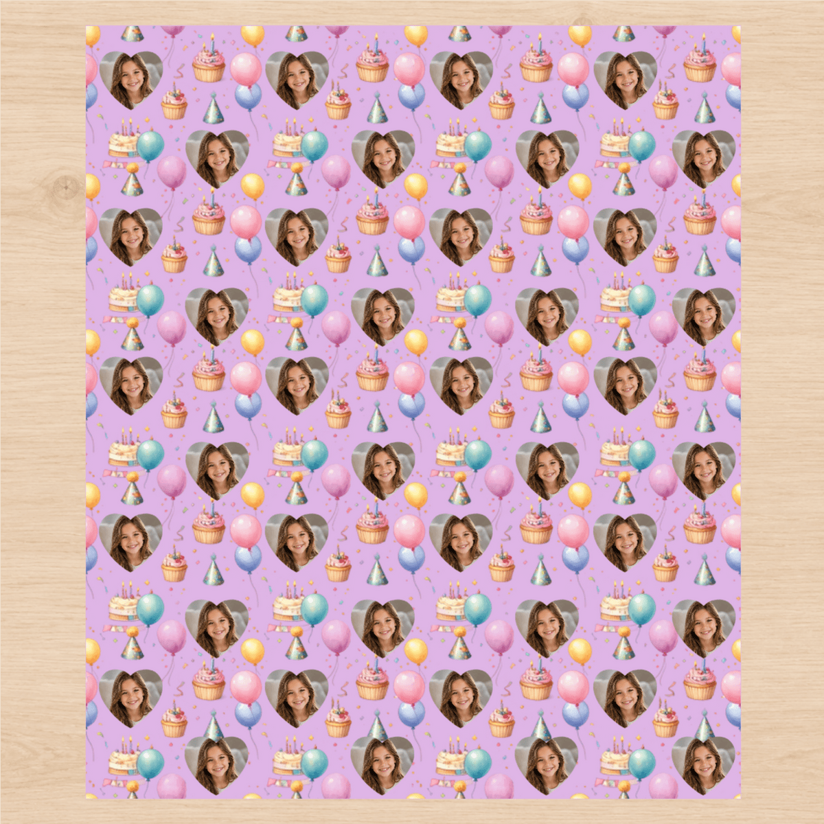 Personalized Birthday Party Wrapping Paper | Custom Gift Wrap - London Penny Gift Wrap