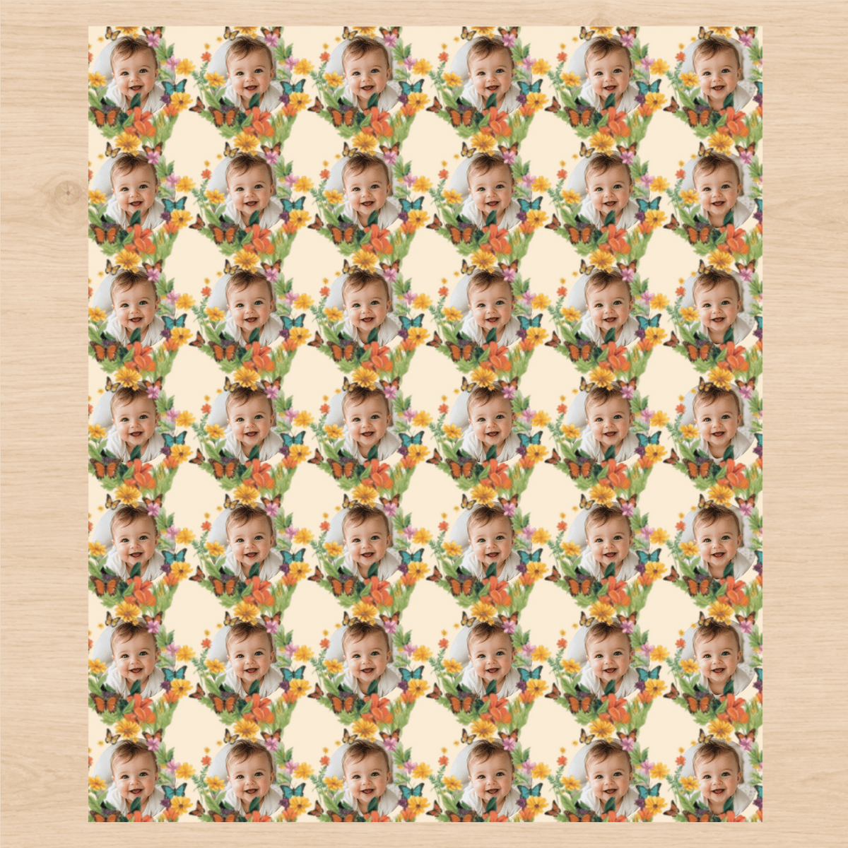 Personalized Garden Party Wrapping Paper | Custom Gift Wrap - London Penny Gift Wrap