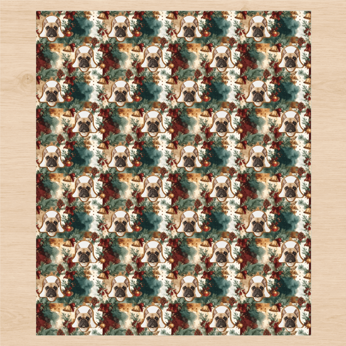 Personalized Holiday Bells Wrapping Paper | Custom Gift Wrap - London Penny Gift Wrap