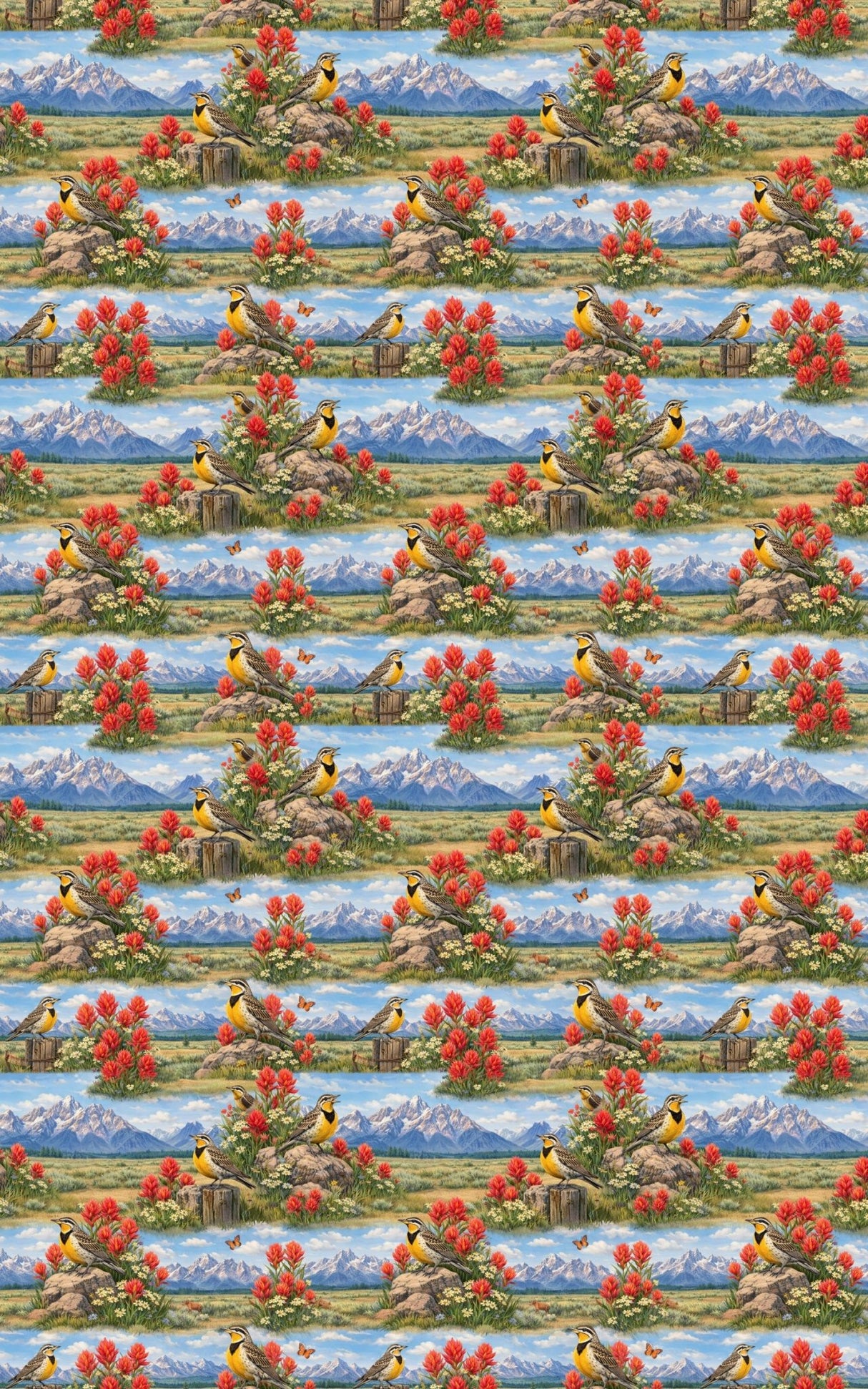 Wyoming Flora & Fauna - London Penny Gift Wrap