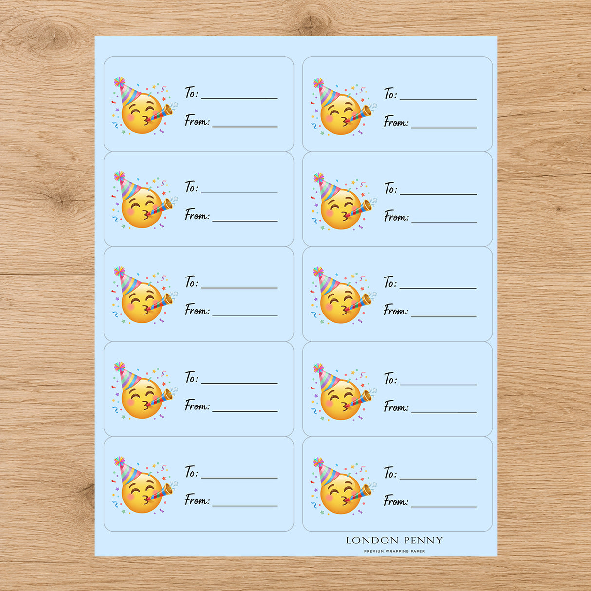 Make a Wish Gift Tag Sticker Sheet