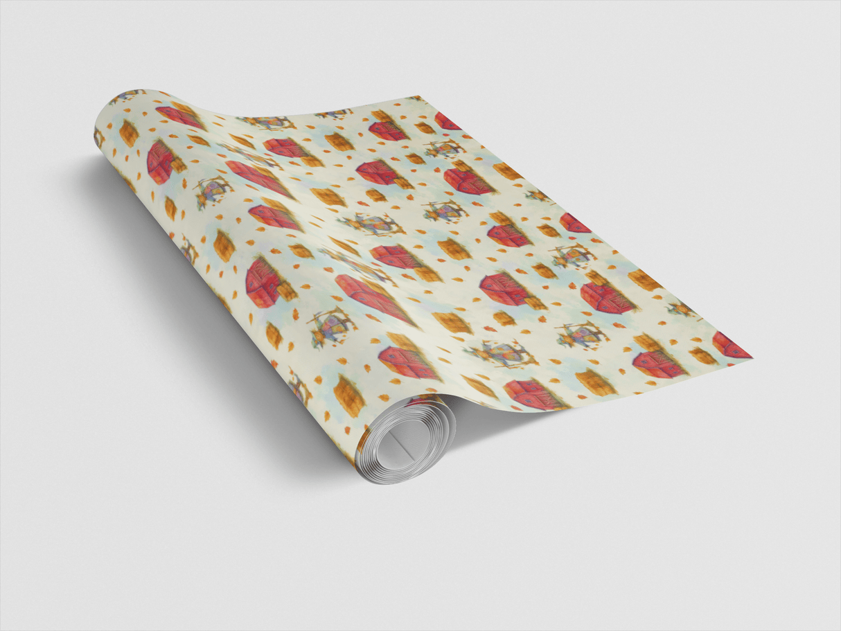 Autumn Barnyard - London Penny Gift Wrap