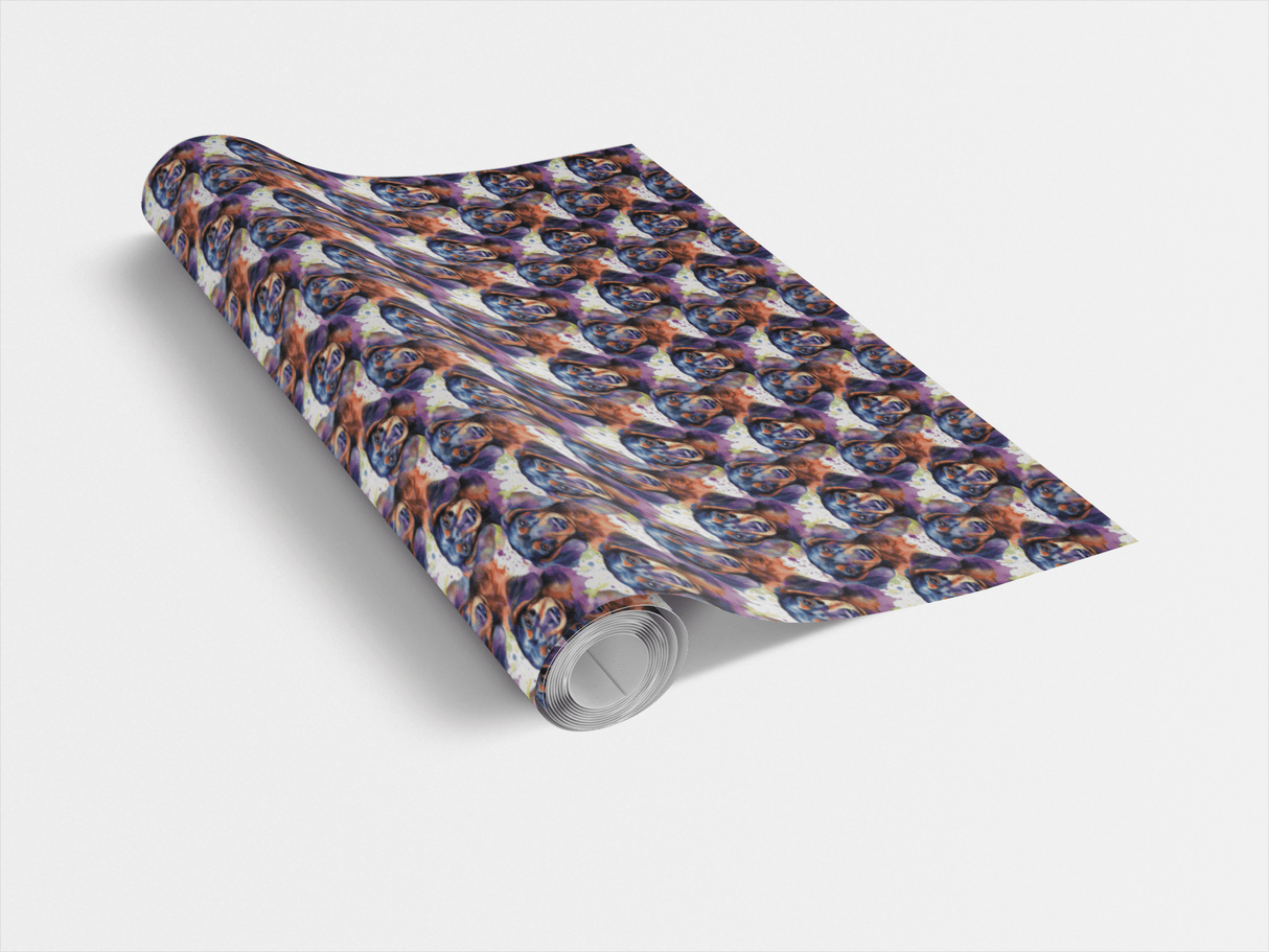 The Dashing Dachshund - London Penny Gift Wrap