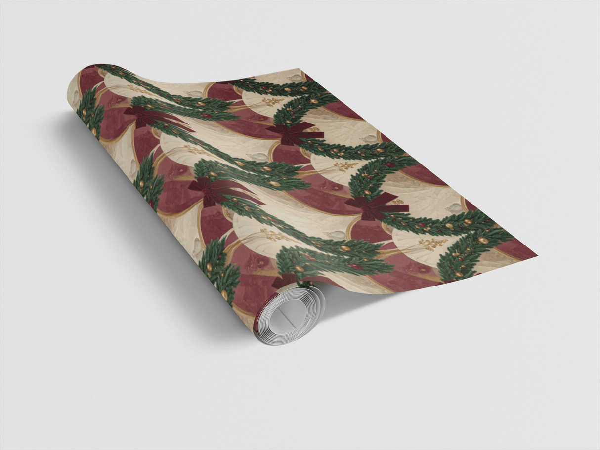 LIMITED TIME | Emerald Palace Garland Wrapping Paper - London Penny Gift Wrap