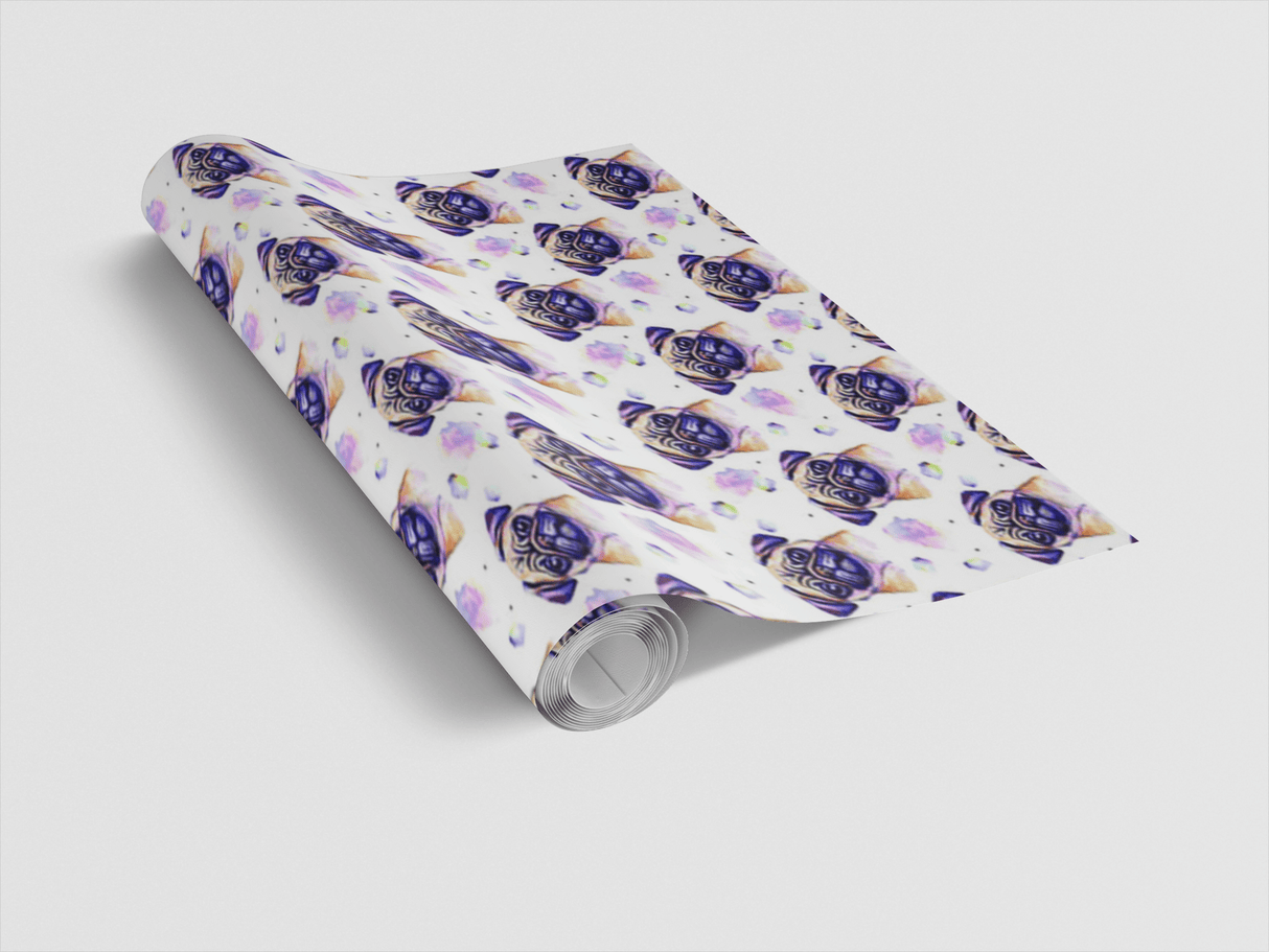 Pugs & Hugs - London Penny Gift Wrap