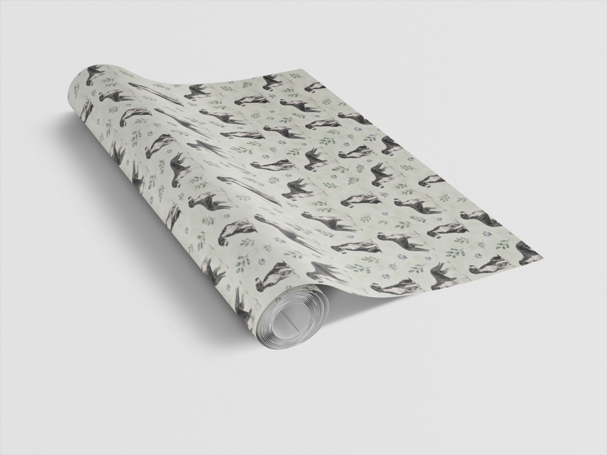 Mantle Great Dane Minimalist Wrapping Paper