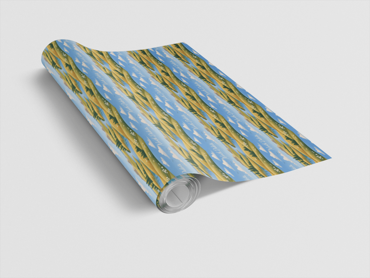 North Dakota Northern Prairie - London Penny Gift Wrap