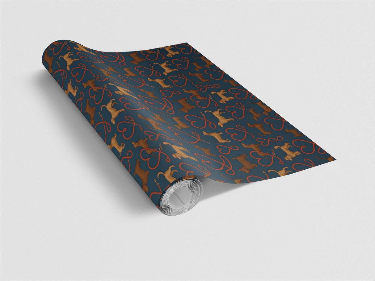 Dachshund Love Leash - London Penny Gift Wrap