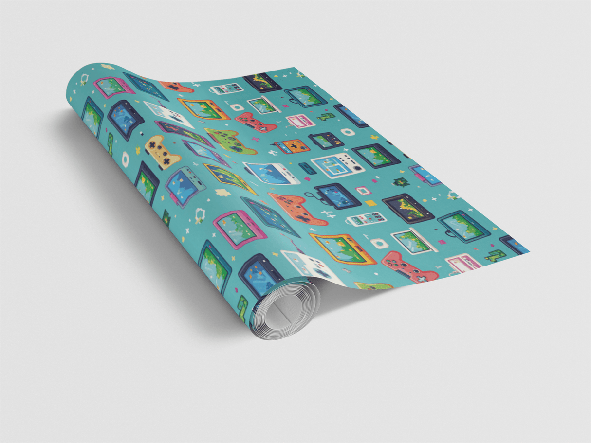 Pixel Pocket World Wrapping Paper - London Penny Gift Wrap