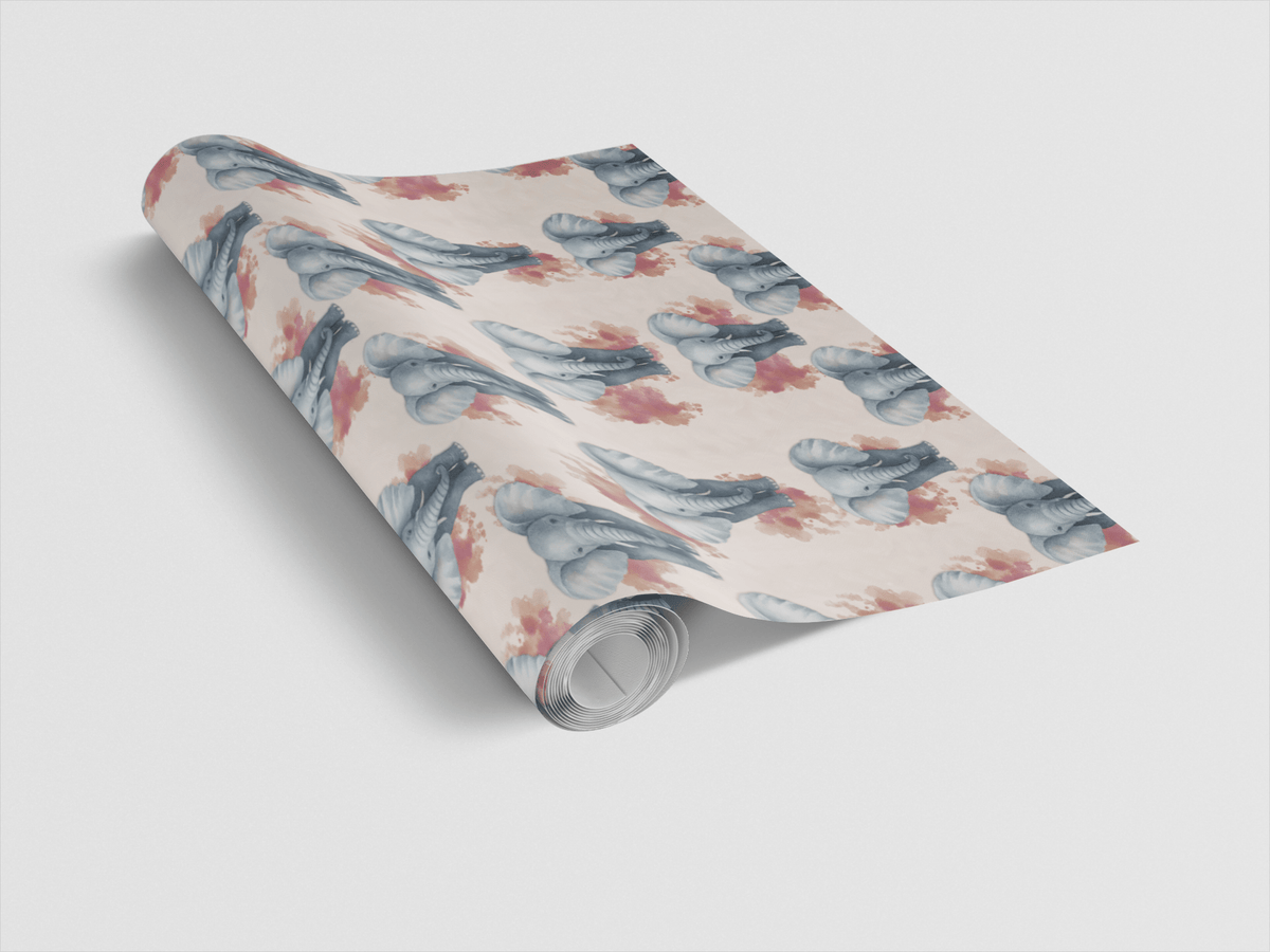 Elephant Elegance - London Penny Gift Wrap