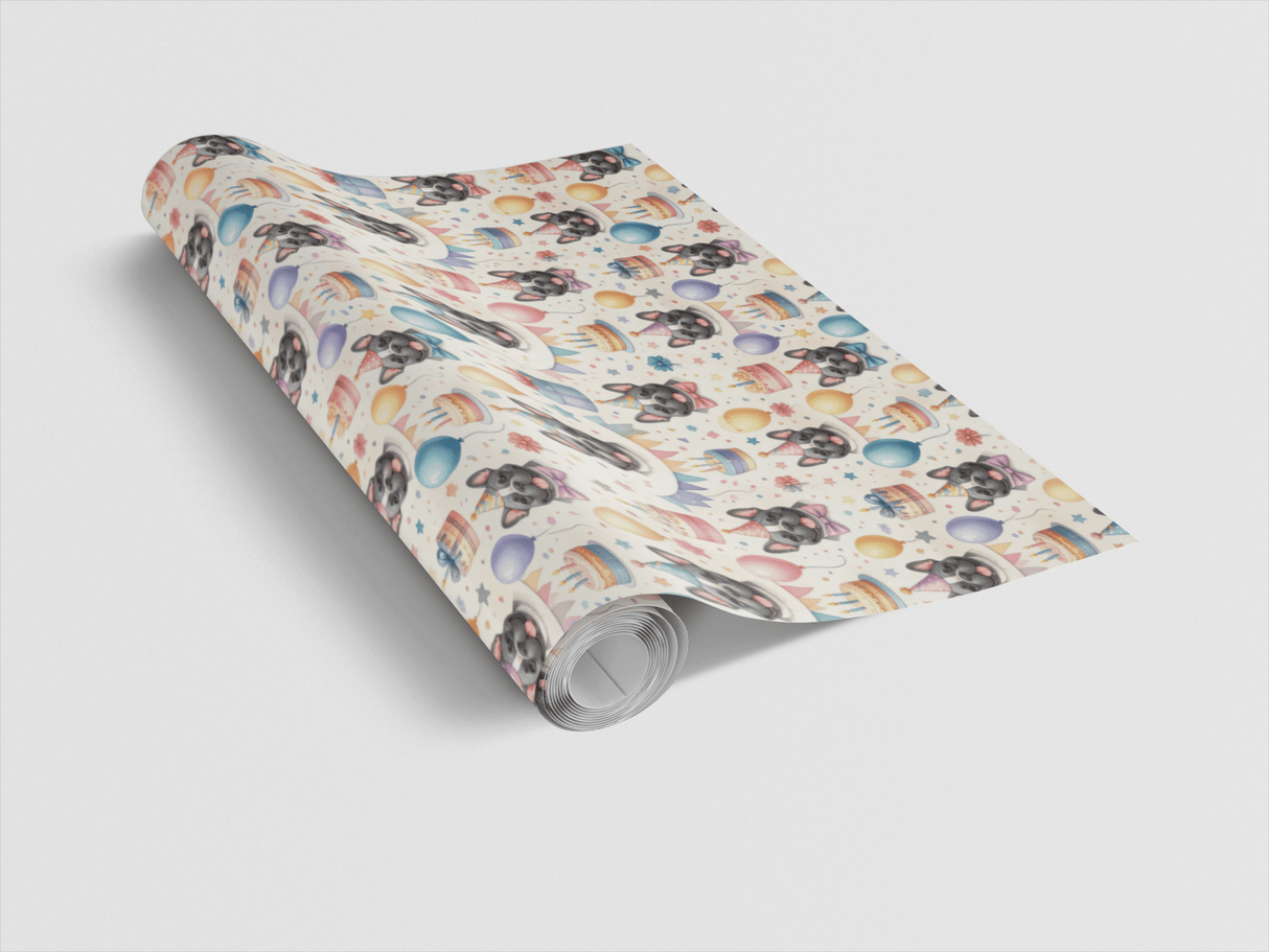 Birthday Party (Cane Corso) Wrapping Paper - London Penny Gift Wrap