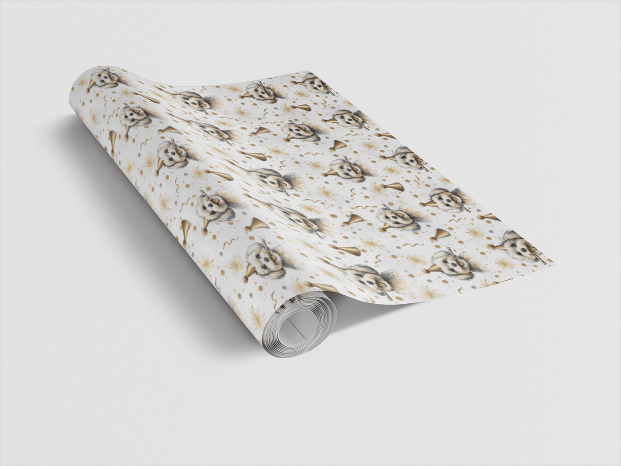 Canine Celebration Icons - London Penny Gift Wrap