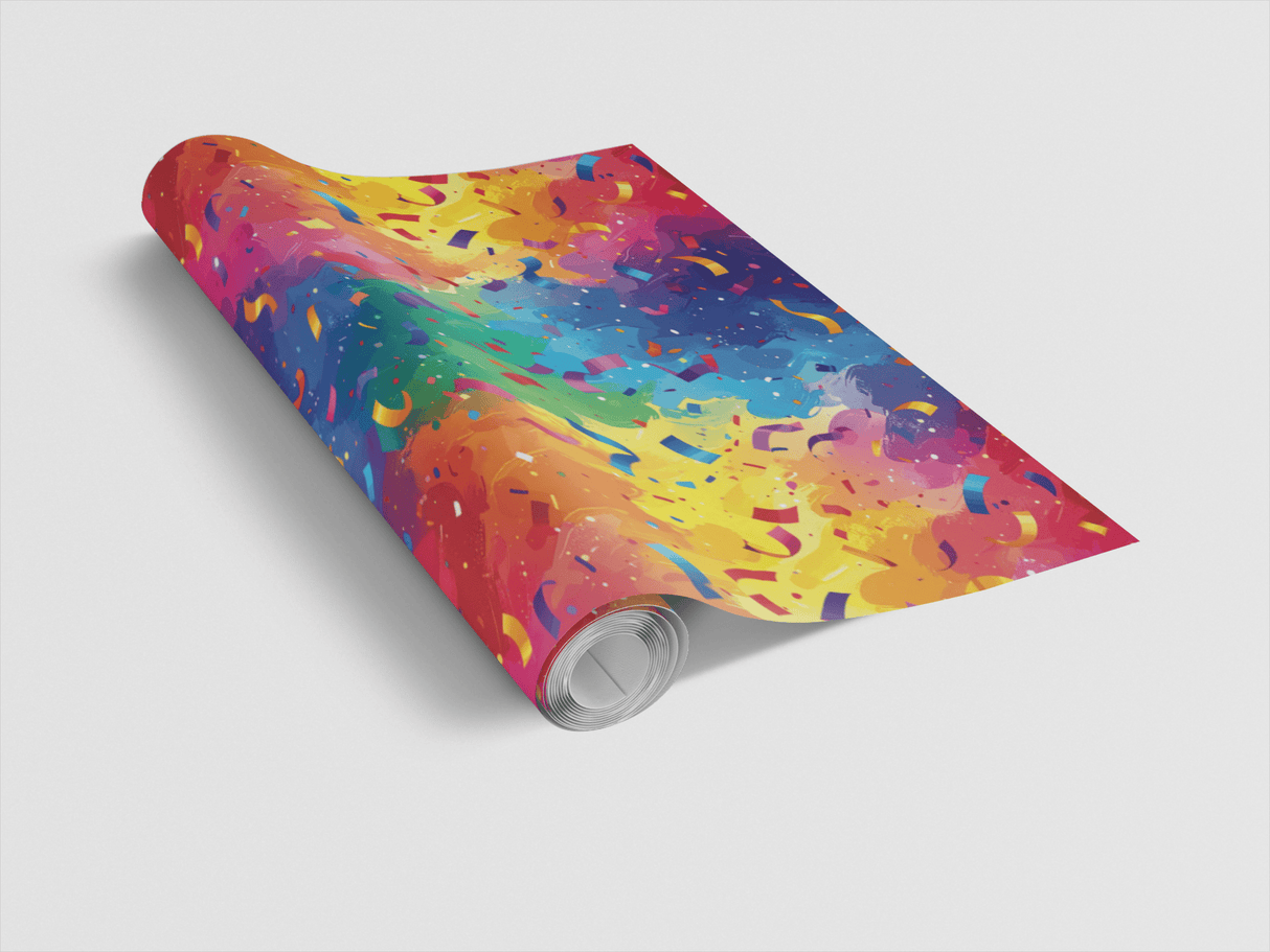 Confetti Storm Celebration Wrapping Paper - London Penny Gift Wrap