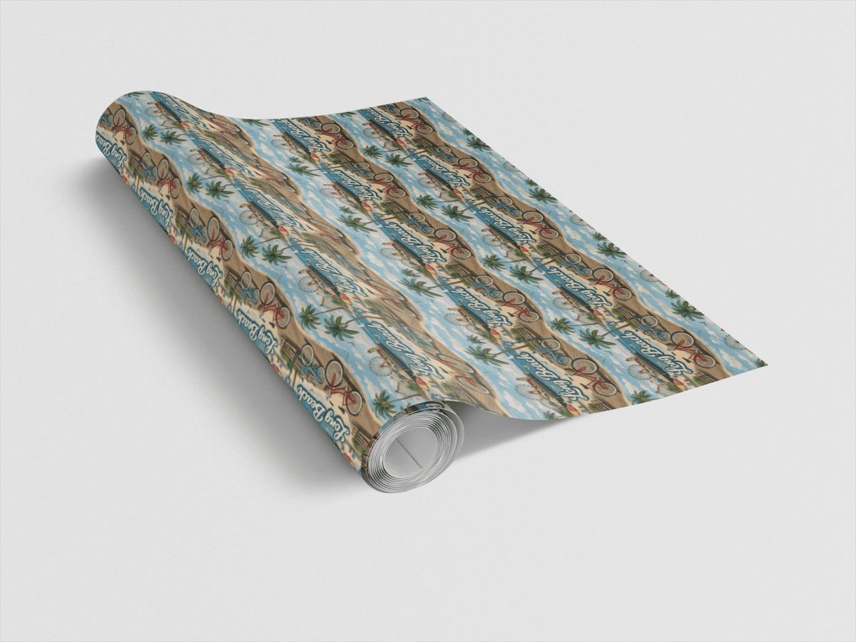 Long Beach Surf & Sea - London Penny Gift Wrap