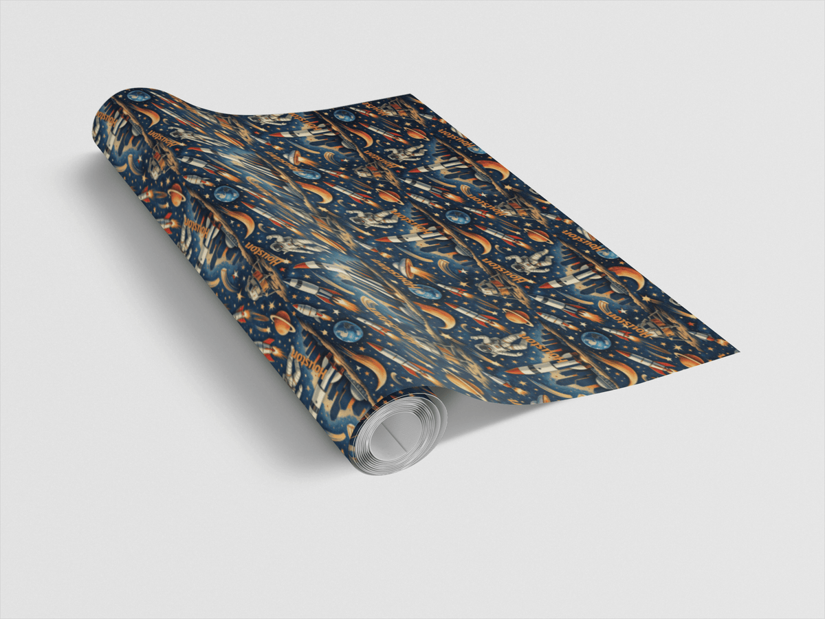Houston Space City Vibes - London Penny Gift Wrap