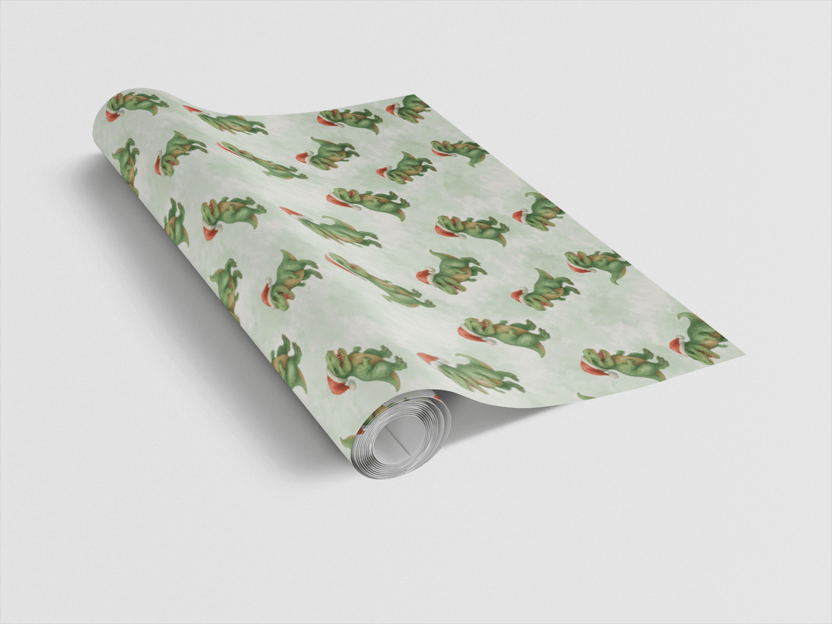 Santa Saurus - London Penny Gift Wrap