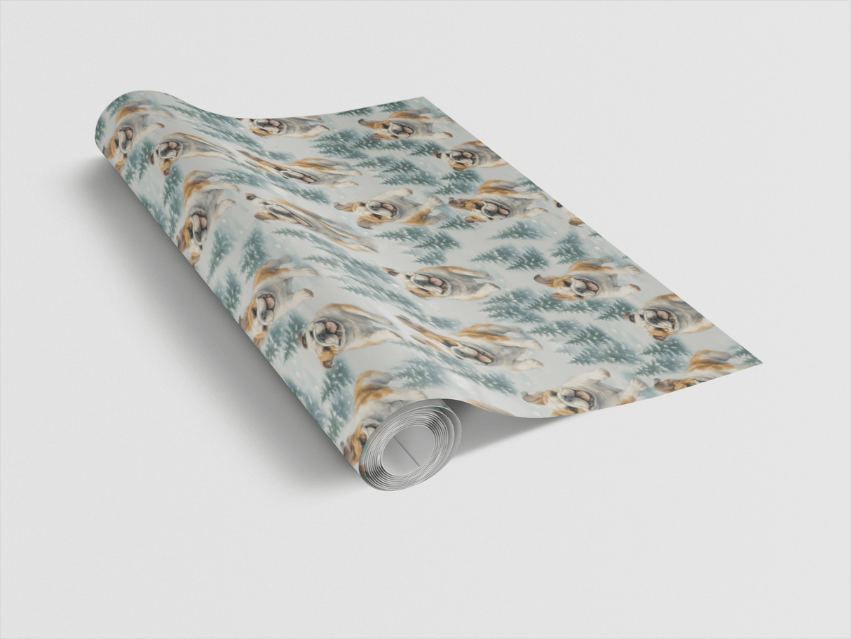 Winter Woof Trail - London Penny Gift Wrap