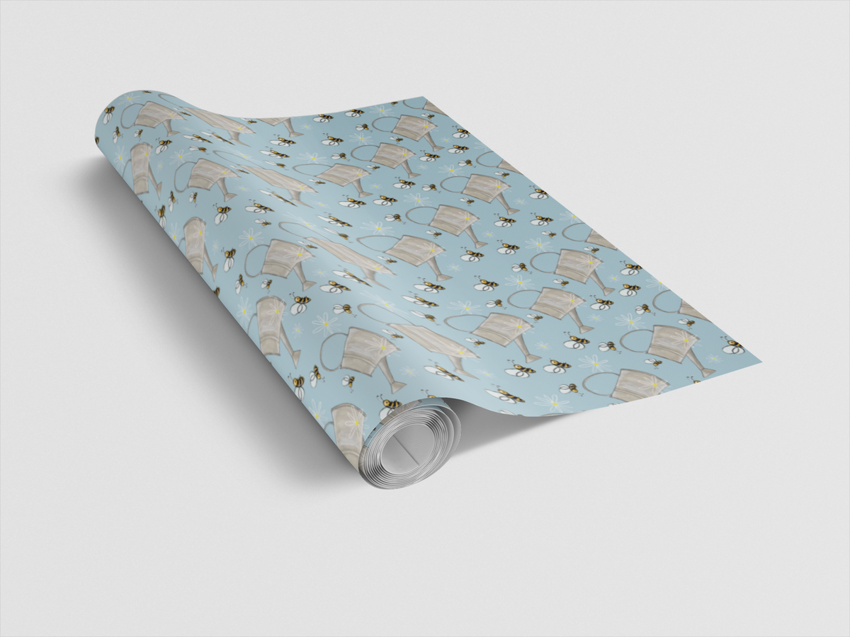 Buzzy Bee Wrapping Paper | Michelle Gilsey | Artist Corner