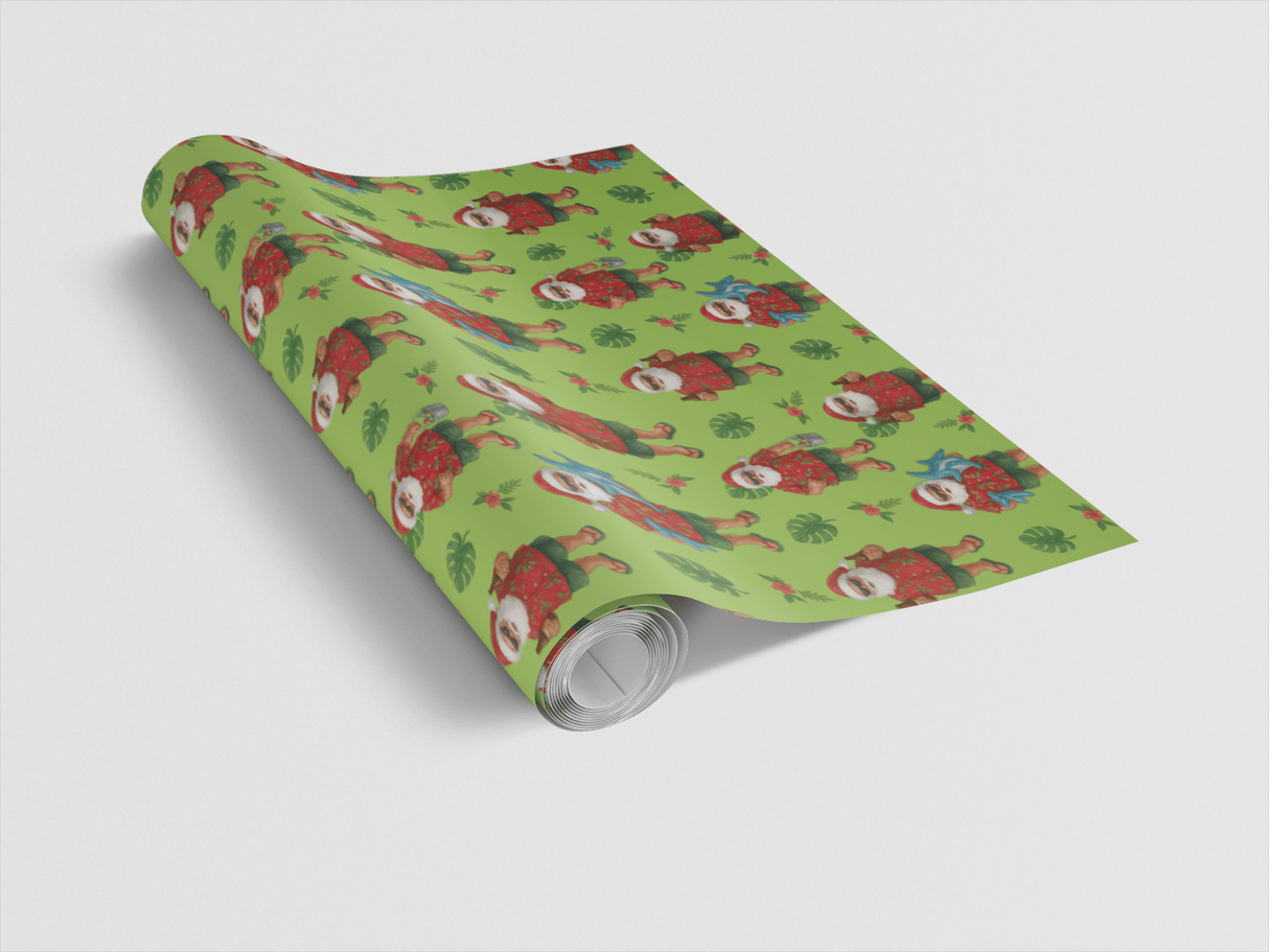 Santa’s Beach Break - London Penny Gift Wrap