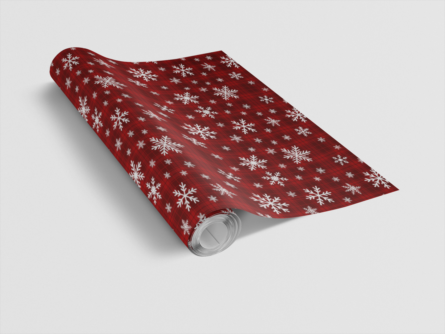 Holiday Plaid Snowfall