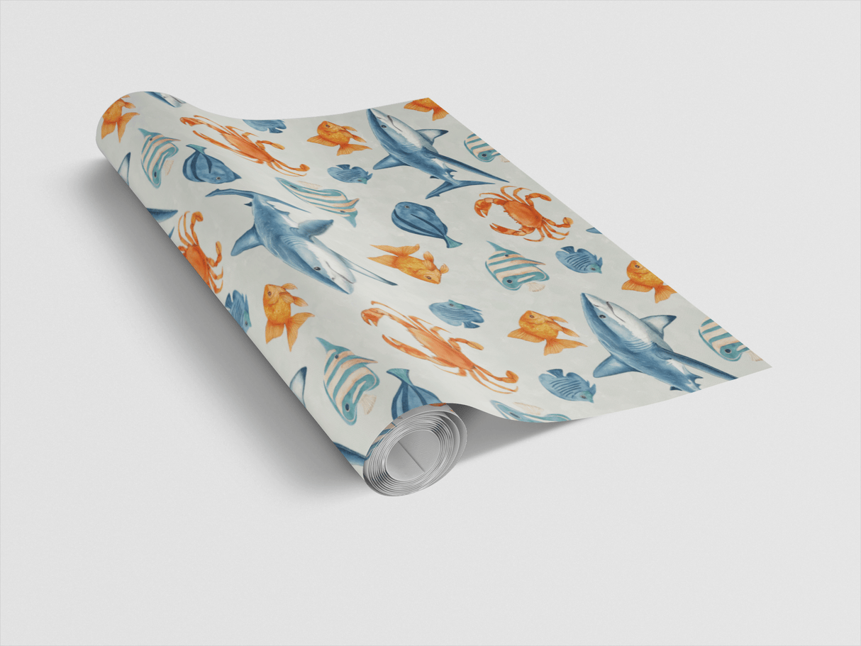 Ocean Whimsy - London Penny Gift Wrap