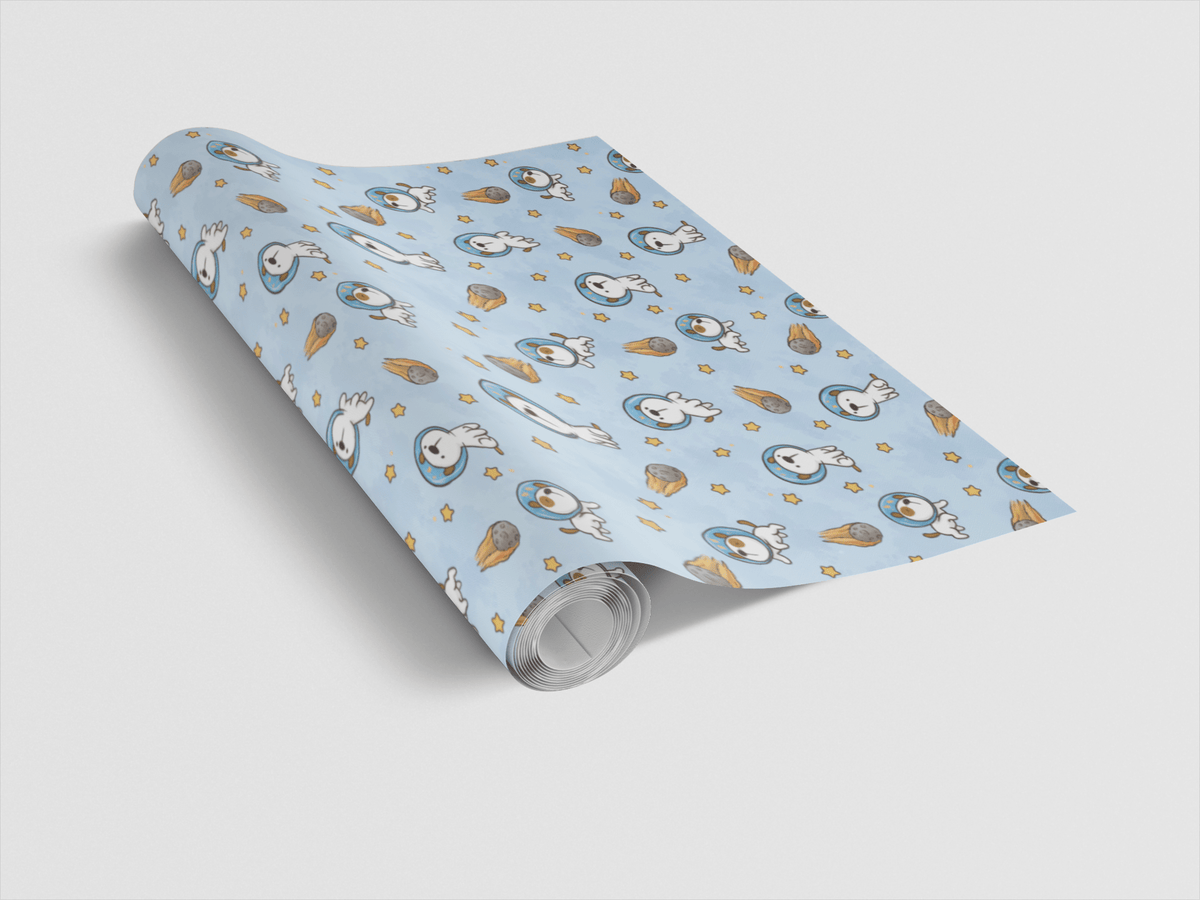 Space Puppy Adventures - London Penny Gift Wrap