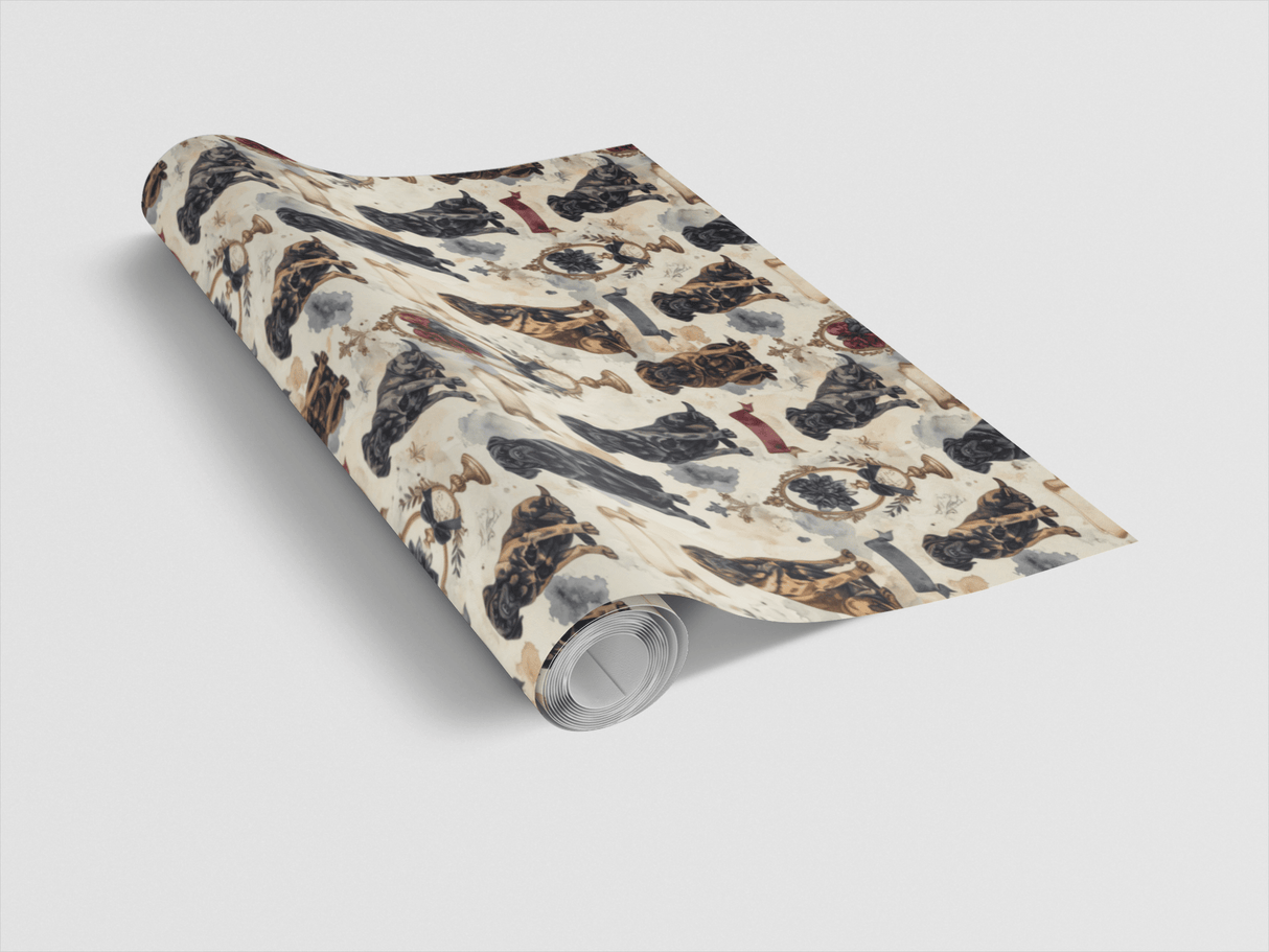 Vintage Dog Show (English Mastiff) Wrapping Paper - London Penny Gift Wrap