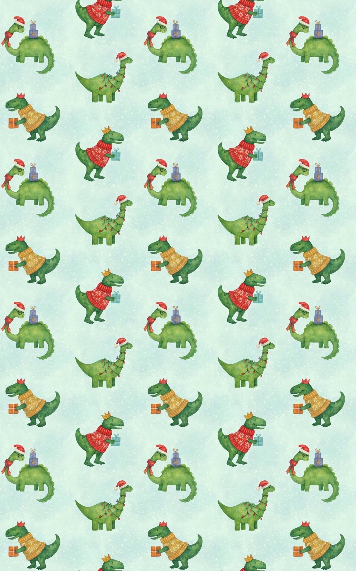 Prehistoric Cheer - London Penny Gift Wrap